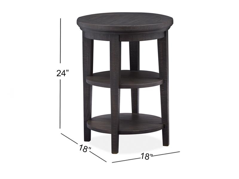 Magnussen Home Westley Falls Round Accent End Table - Thumbnail 5