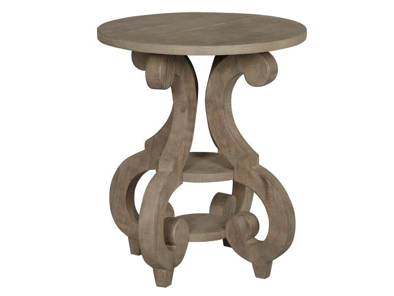 magnussen round end table