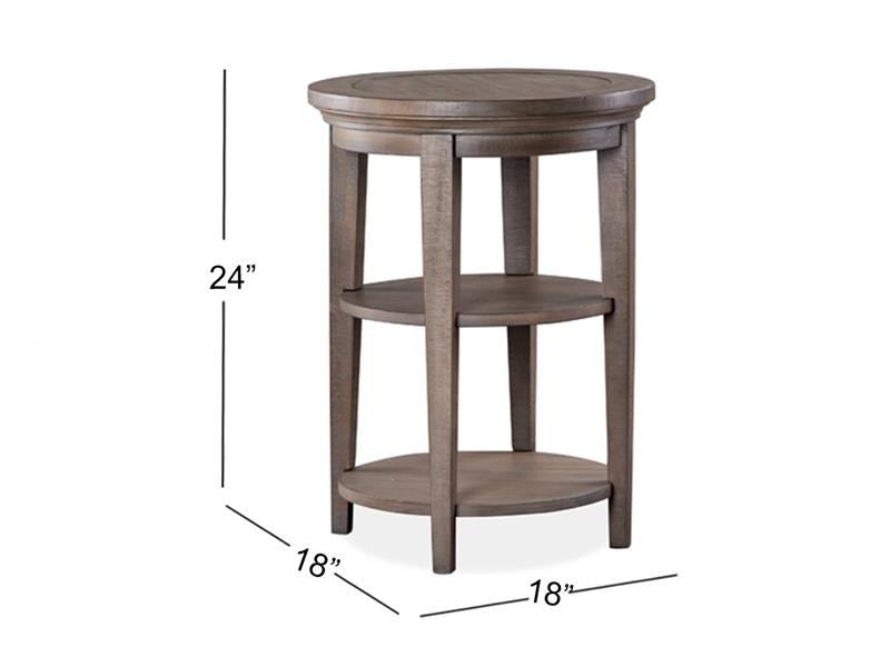 magnussen round end table