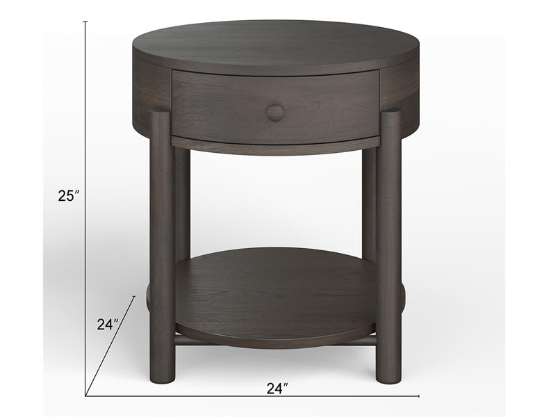 Magnussen Home Hadleigh Round End Table - Thumbnail 2