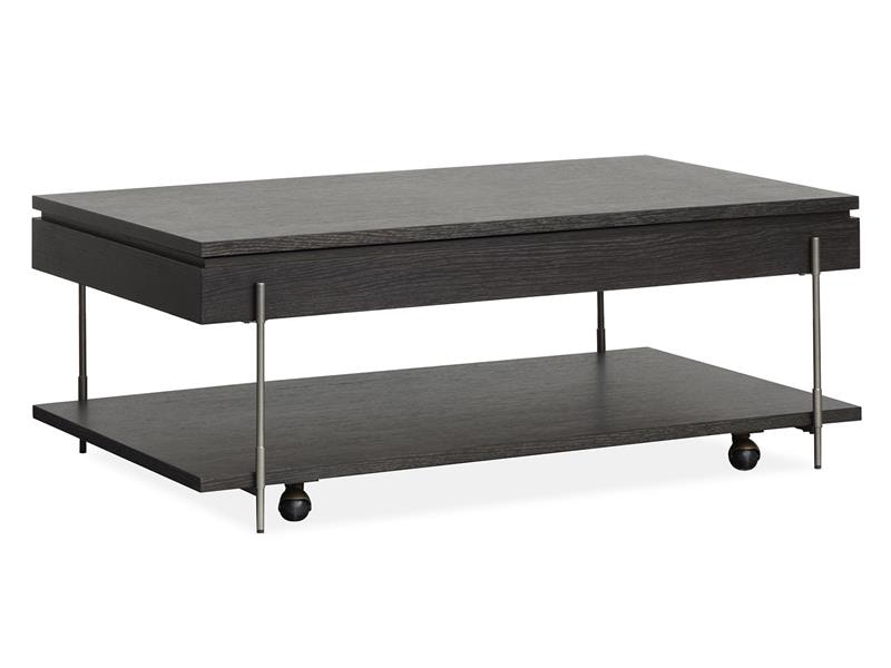 Magnussen Home Lift Top Storage Cocktail Table with Casters T5897-50