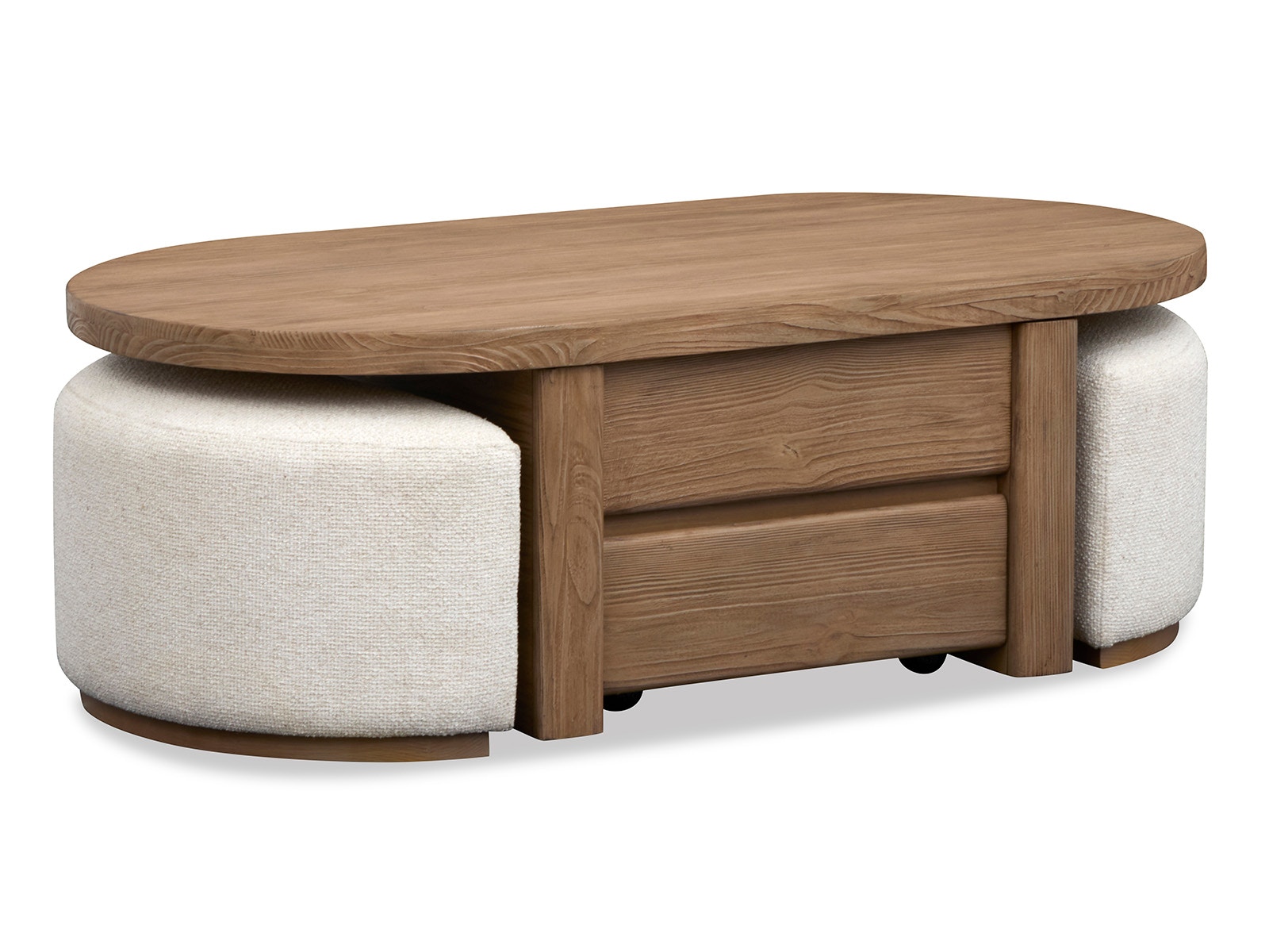 Magnussen Home Lift Top Stg.Cocktail Table with Casters and 2 Uph.Stools T6348-50
