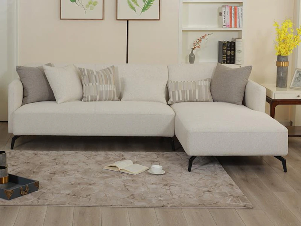 Magnussen Home Living Room Ivory Left Arm Facing Sectional U5735-L06 ...