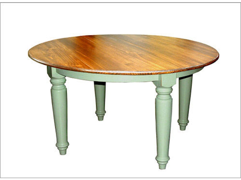 Southern Craftsmen S Guild Dining Room 54 Round Plank Top Southern Craftsmen S Guild Dining Room 54 Round Plank Top Farmhouse Table With Turned Legs 3481 Michael Anthony And Suffern Furniture Gallery Union