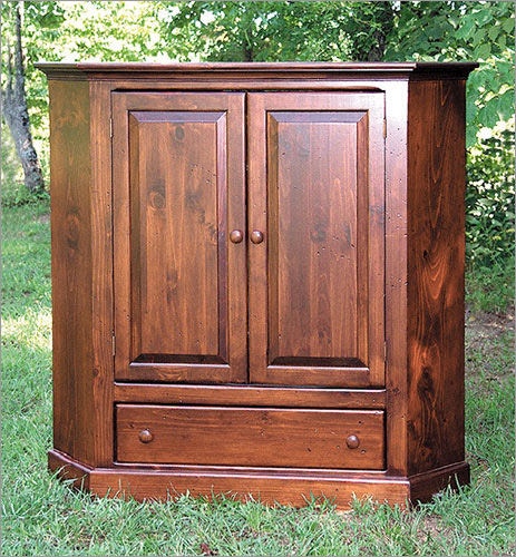 Southern Craftsmen S Guild Home Entertainment Two Door Corner Tv