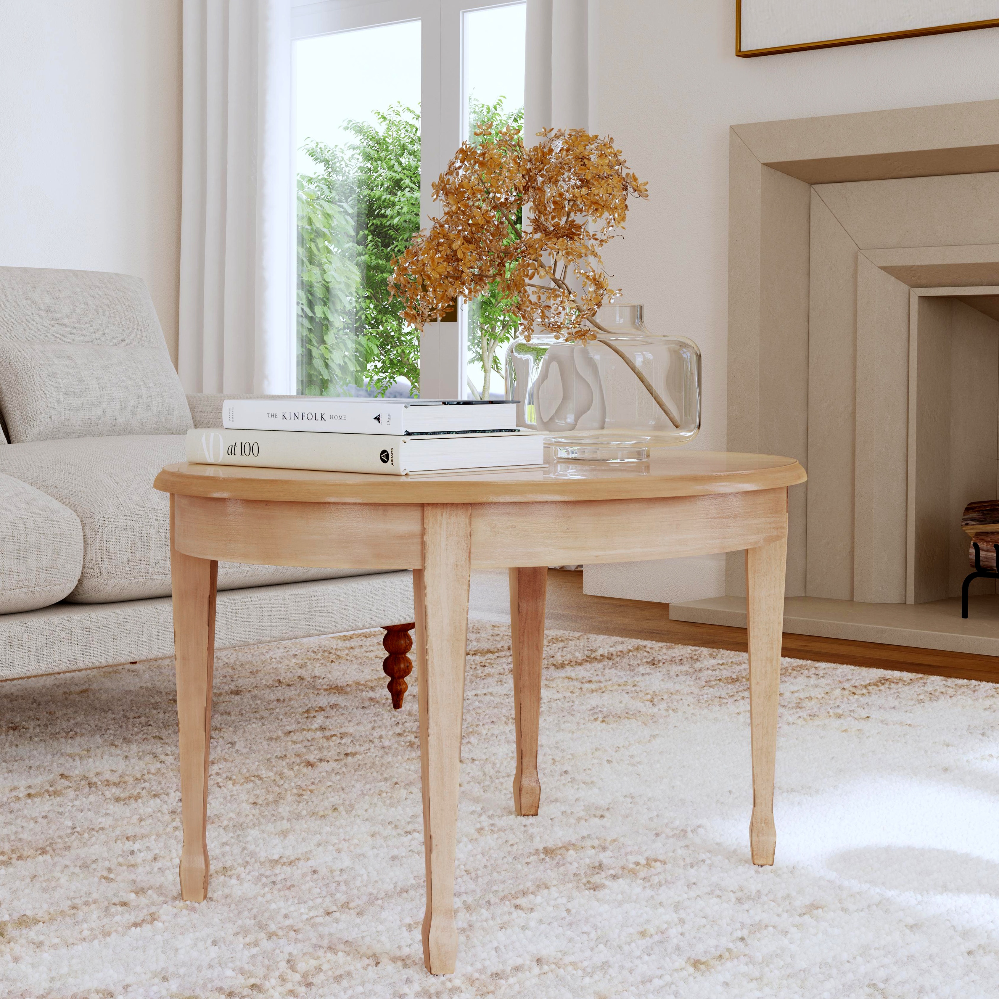 【cornice】COFFEE TABLE Janice Coffee Table Sand Striae Four Hands