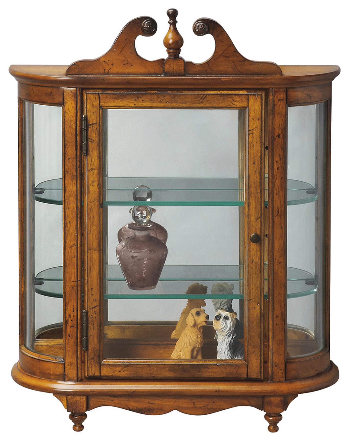 Butler curio outlet cabinet