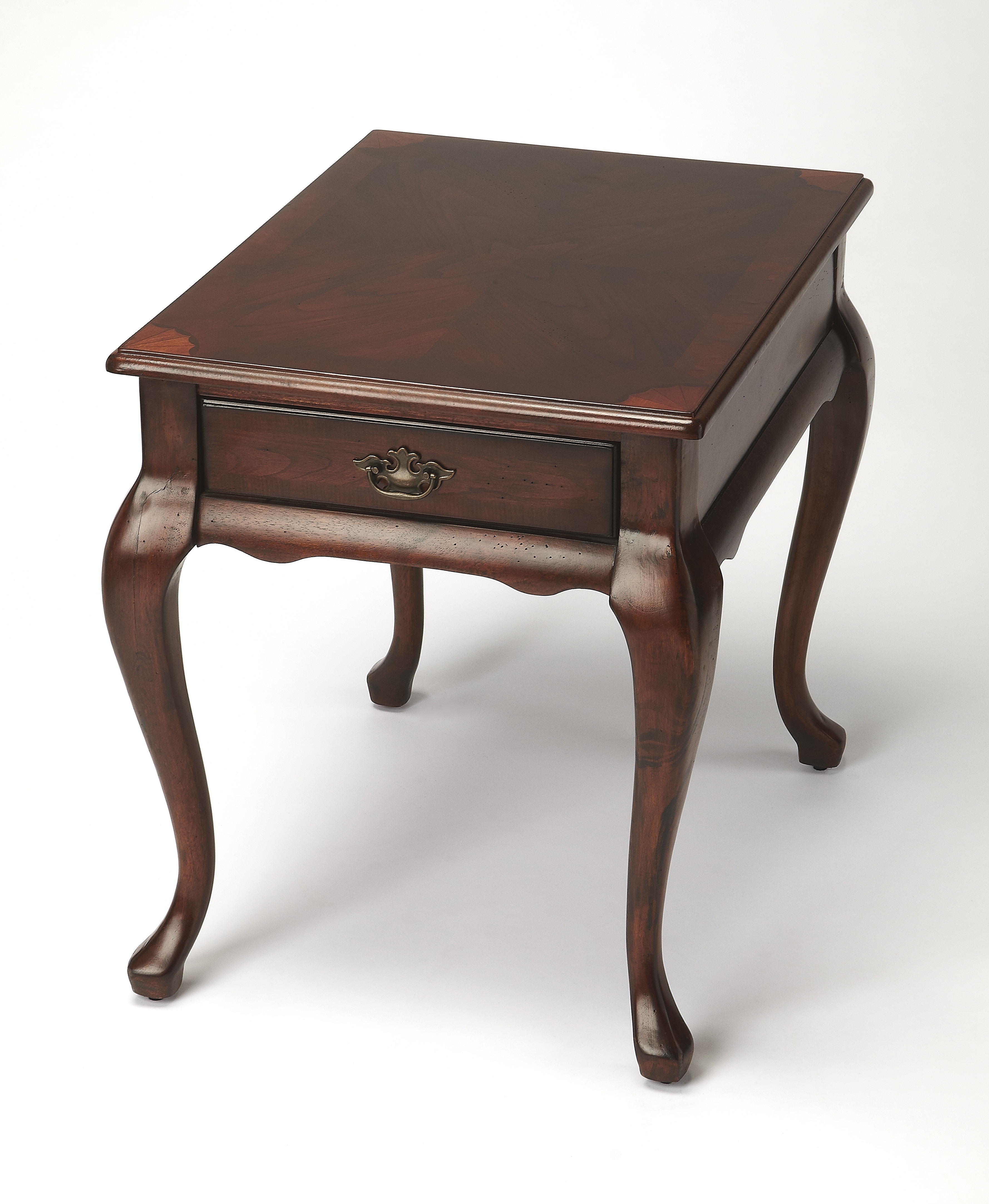 butler specialty company rochelle antique walnut nightstan