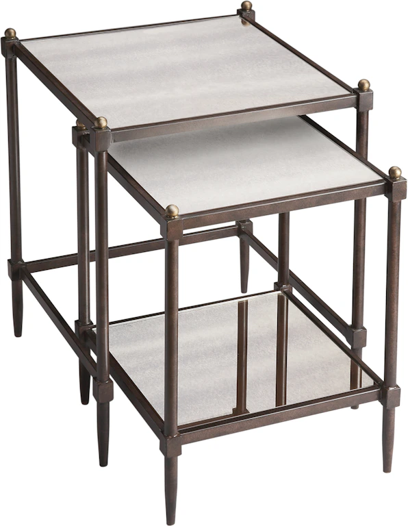 Butler Specialty Company Living Room End Tables Peninsula Nesting Side ...