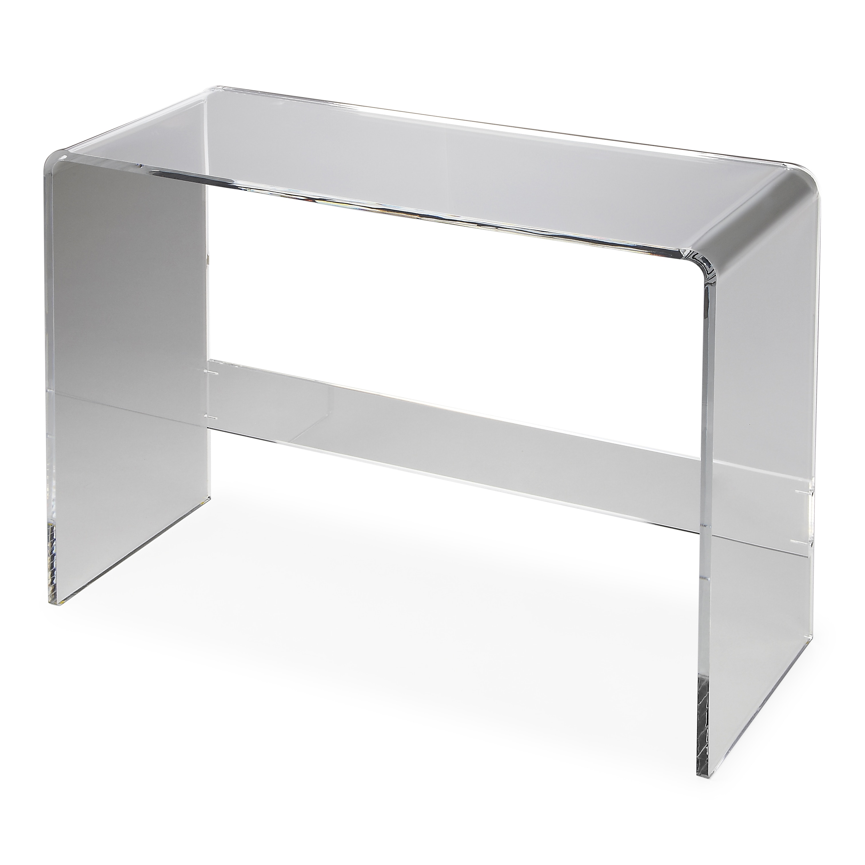 Transparent deals console table