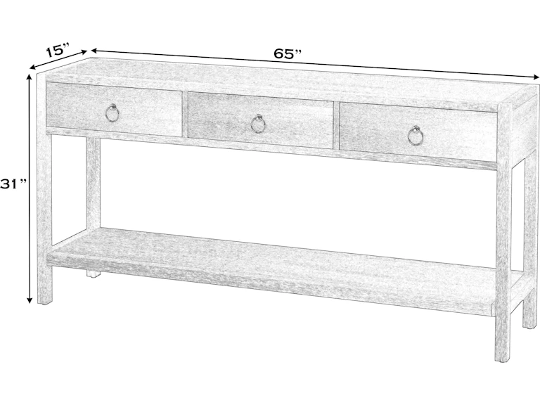 Butler Specialty Company Living Room Lark Console Table 5701304 ...