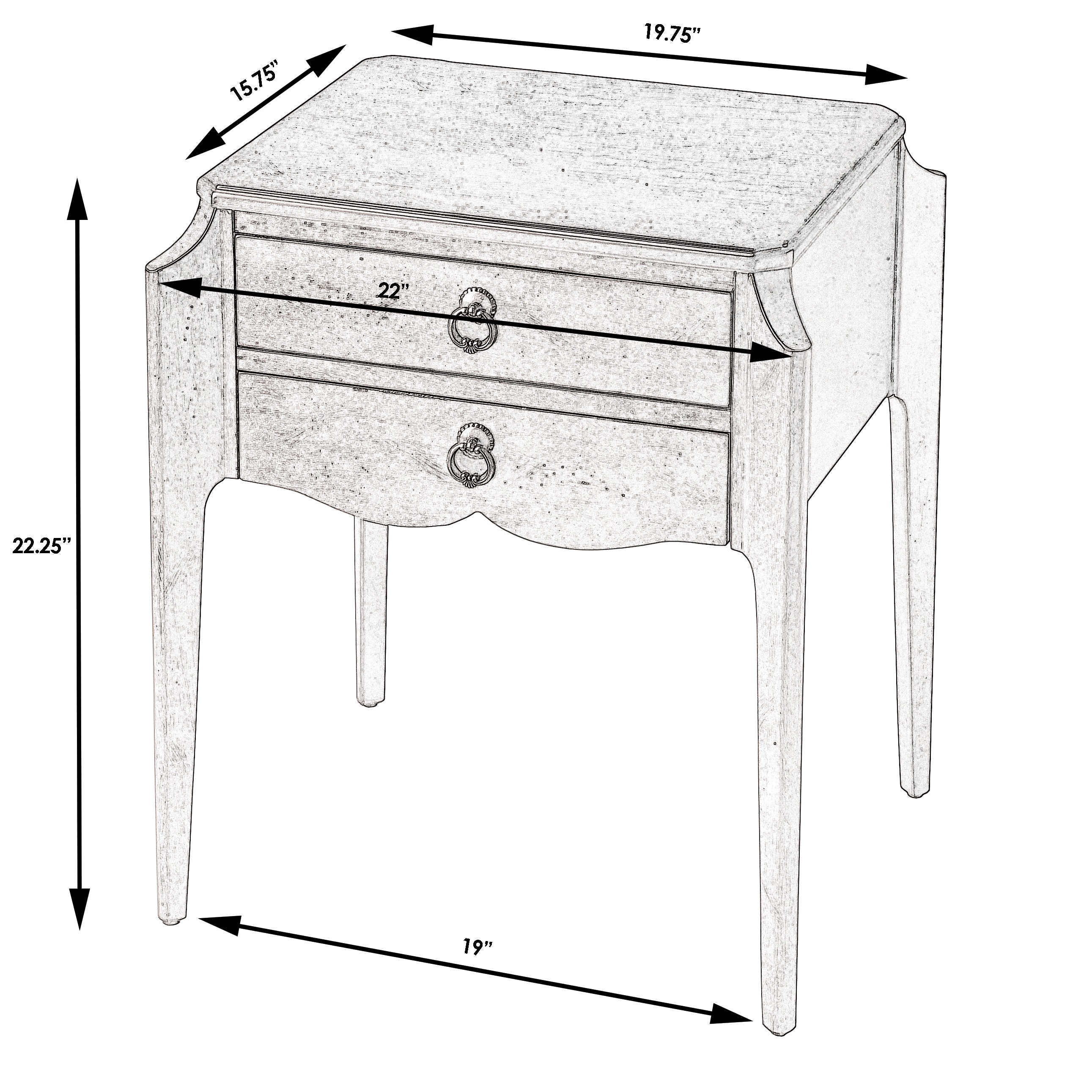 Butler Specialty Company Living Room Wilshire Side Table