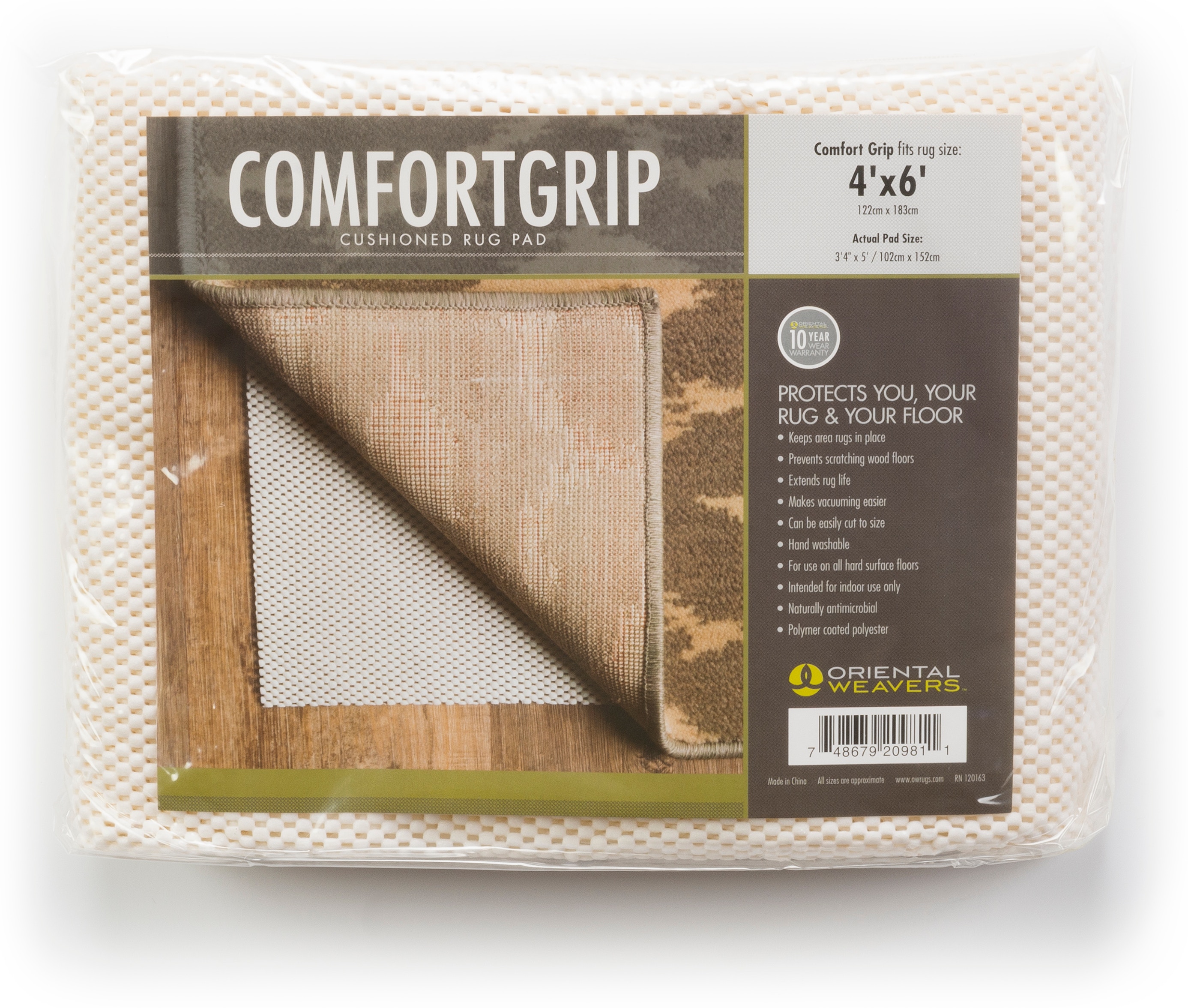 Comfort Grip 4x6 Rug Pad