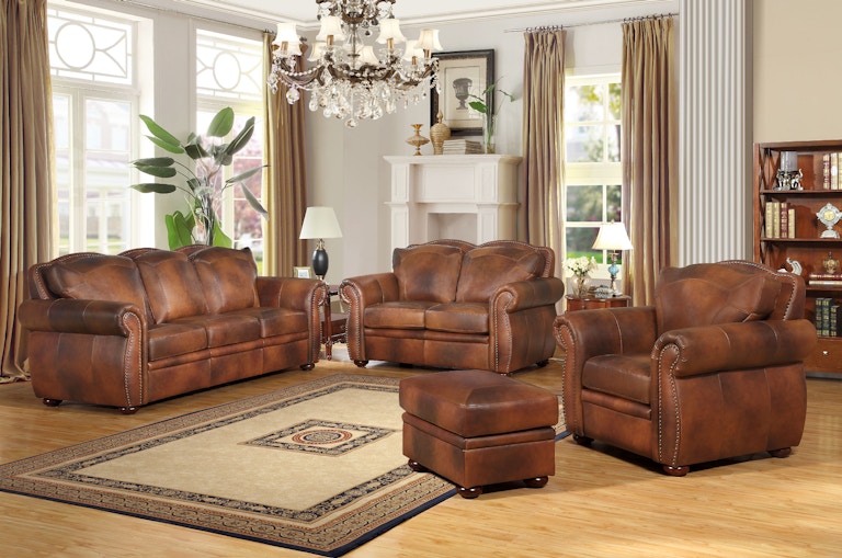 Leather Italia Living Room Arizona Ottoman 1444 6110 0004234