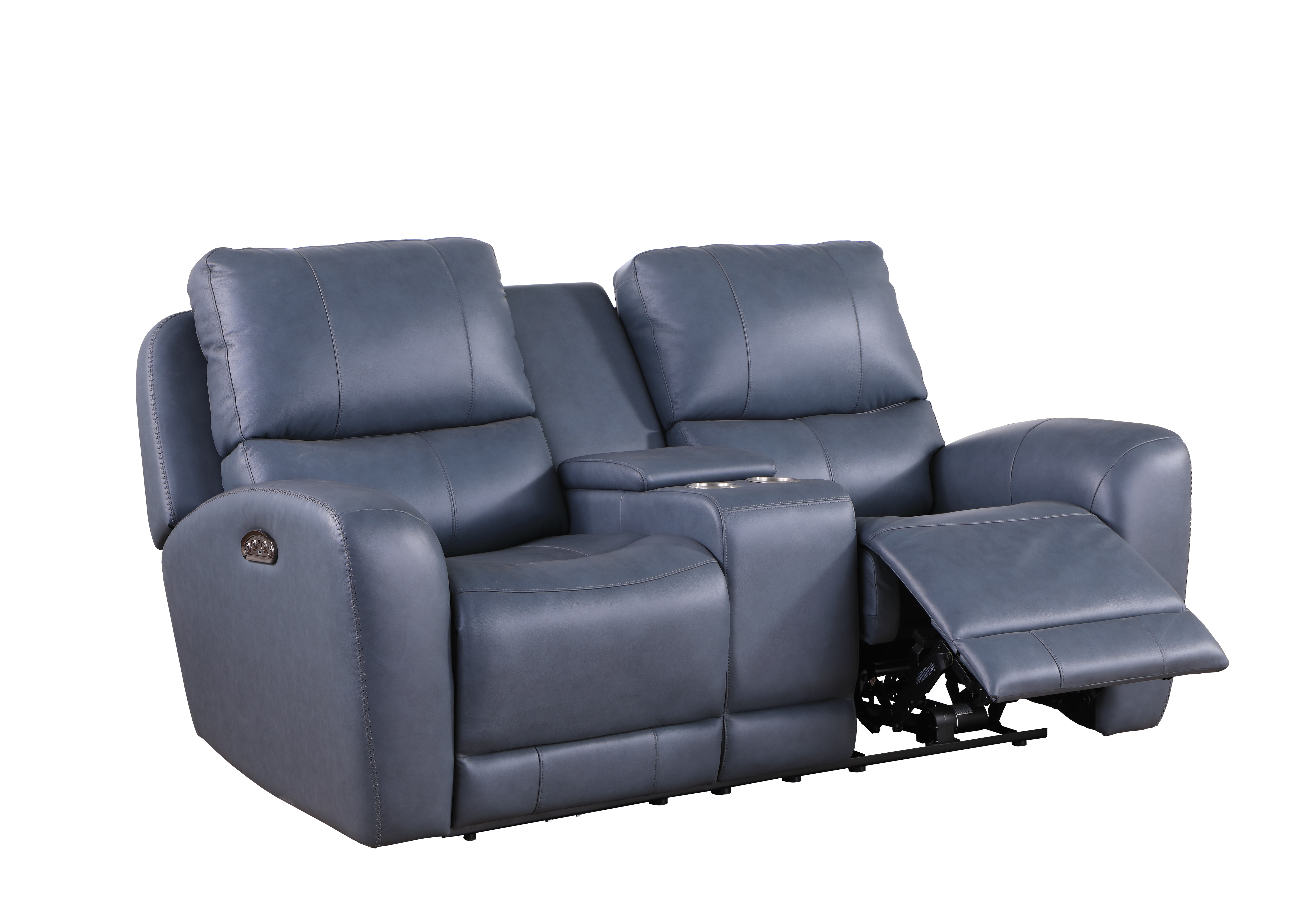 1/26迄 rikoao sofa navy Leather Italia Living Room Bel Air Sofa 1444-EH295-036027LV