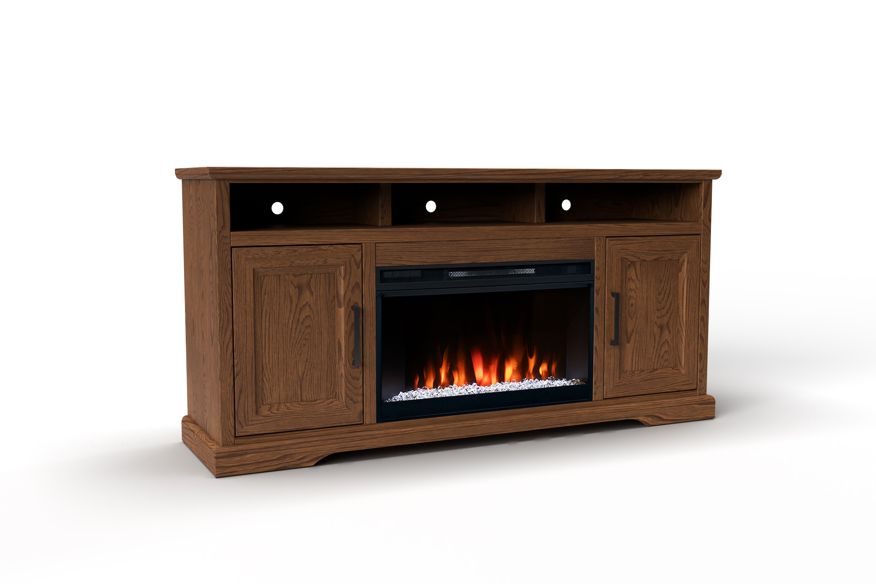 Legends Furniture Living Room Cheyenne 65'' Fireplace Console CY5211.OBR Furniture Market