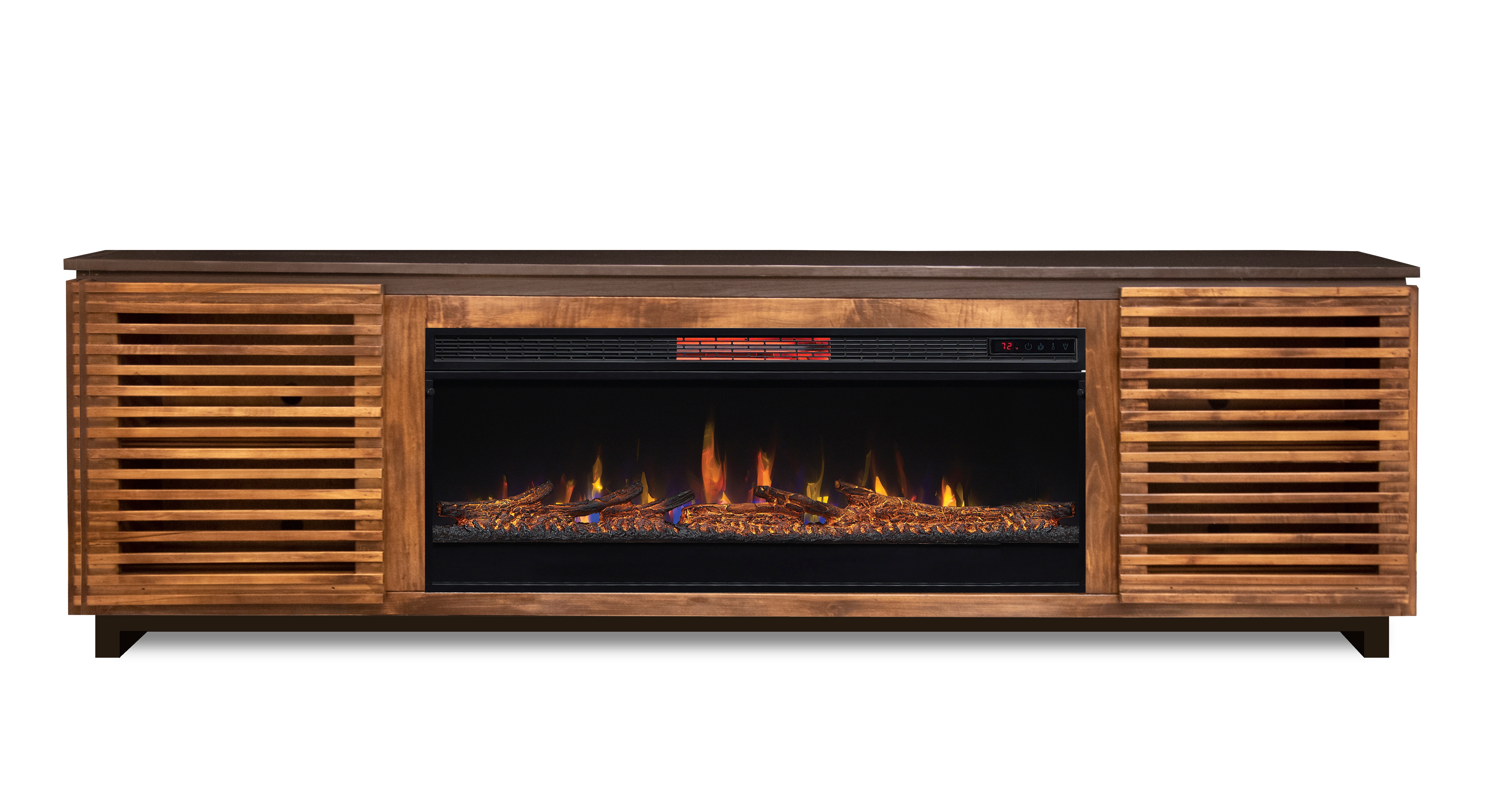 86 in tv on sale stand with fireplace