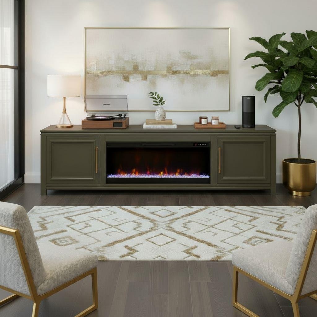  The Cove 72 Inches Fireplace Console 