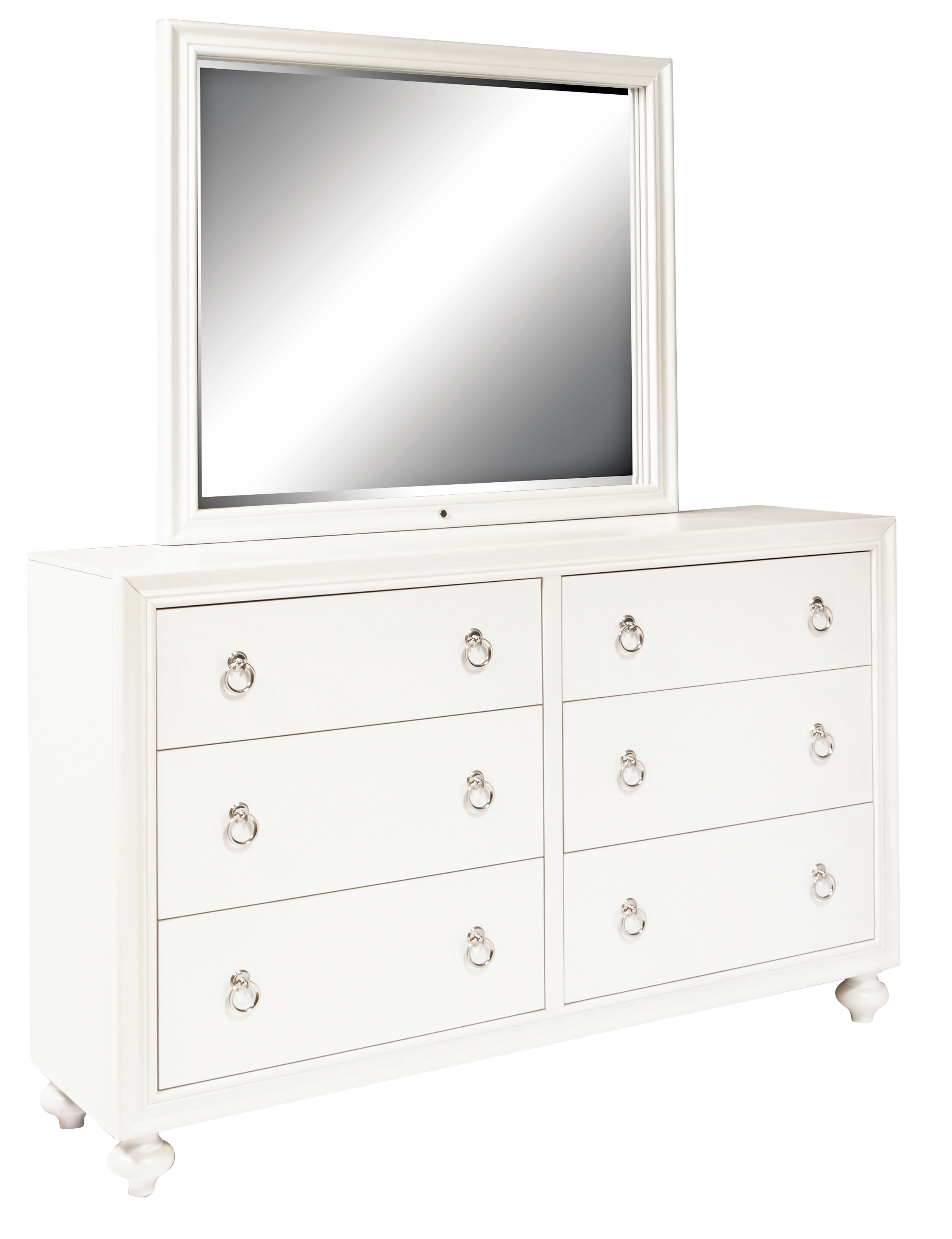 Samuel Lawrence Youth Bedroom Bella White Dresser S458-410