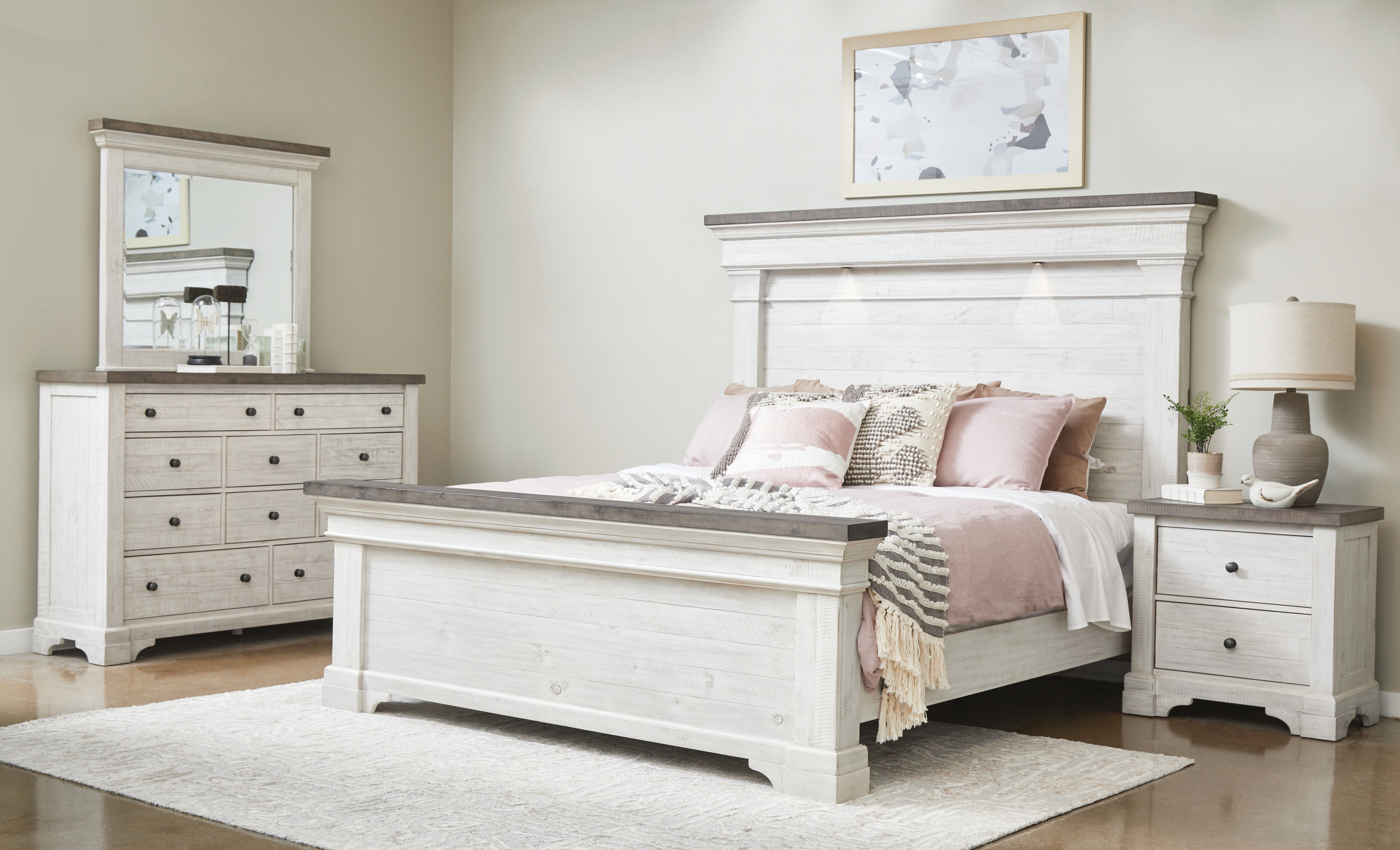 Samuel Lawrence Bedroom Valley Ridge Queen Panel Bed S786-BR-K1