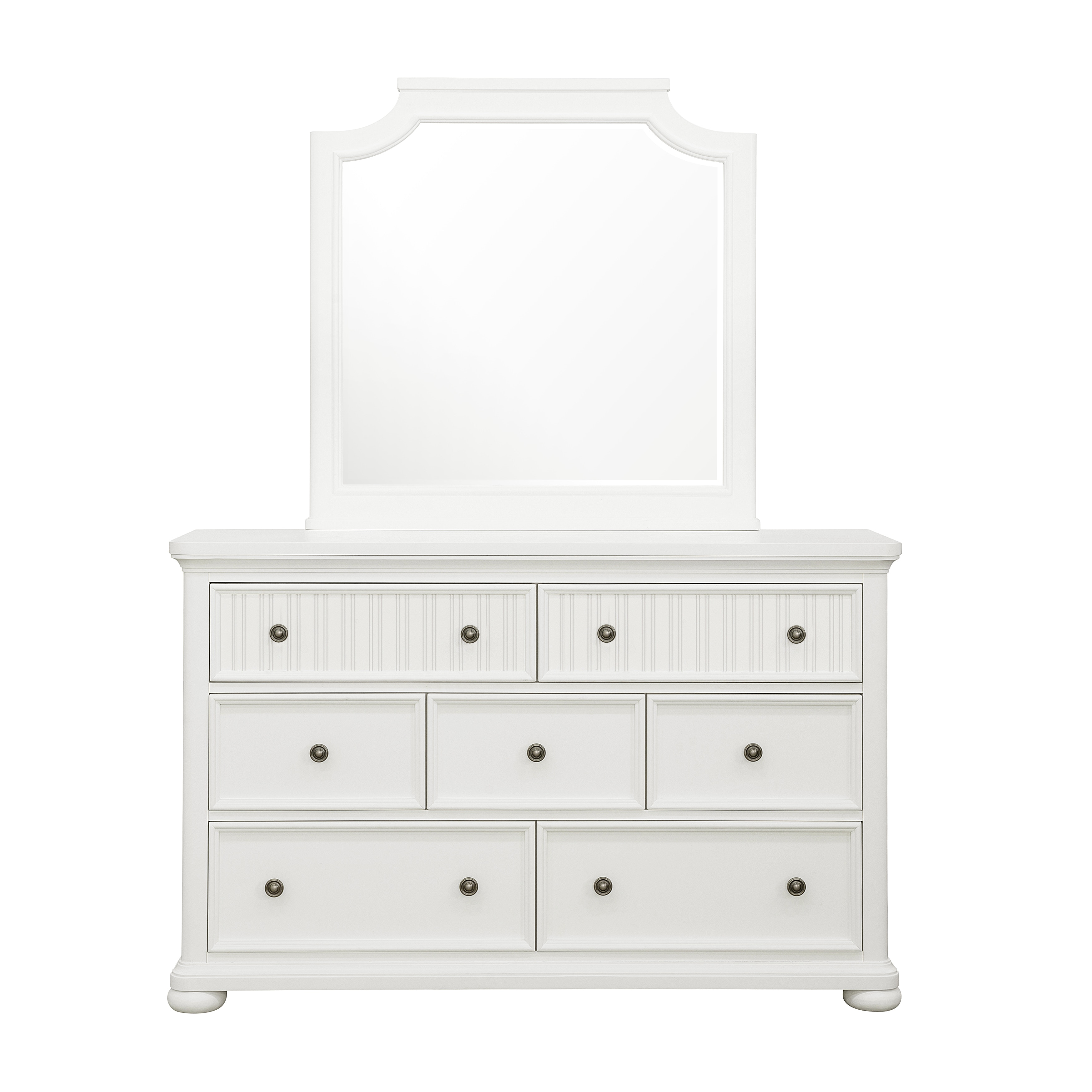 SLF Youth Bedroom Savannah 7-Drawer Dresser - White Finish