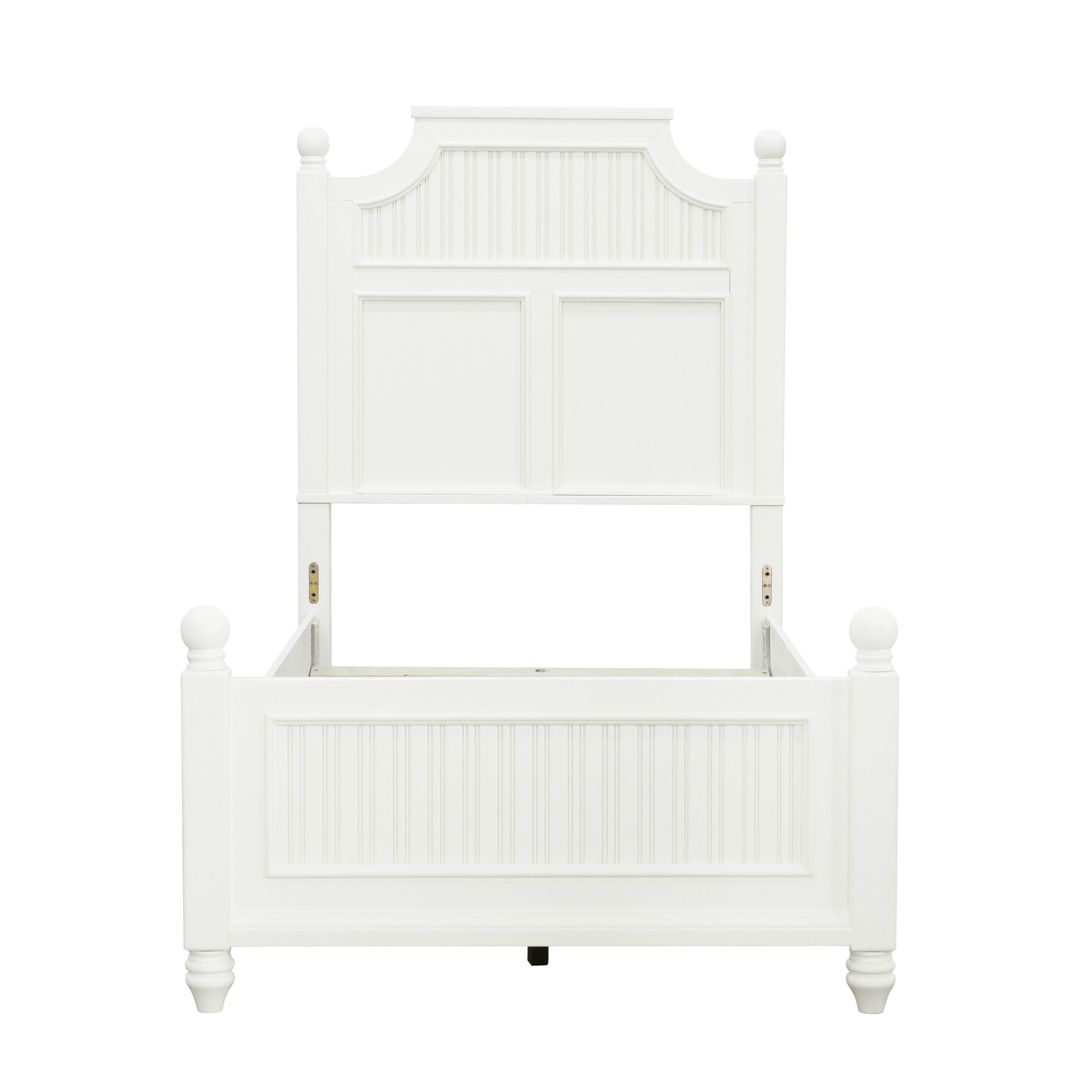 SLF Youth Bedroom Savannah Twin Poster Bed Headboard - White