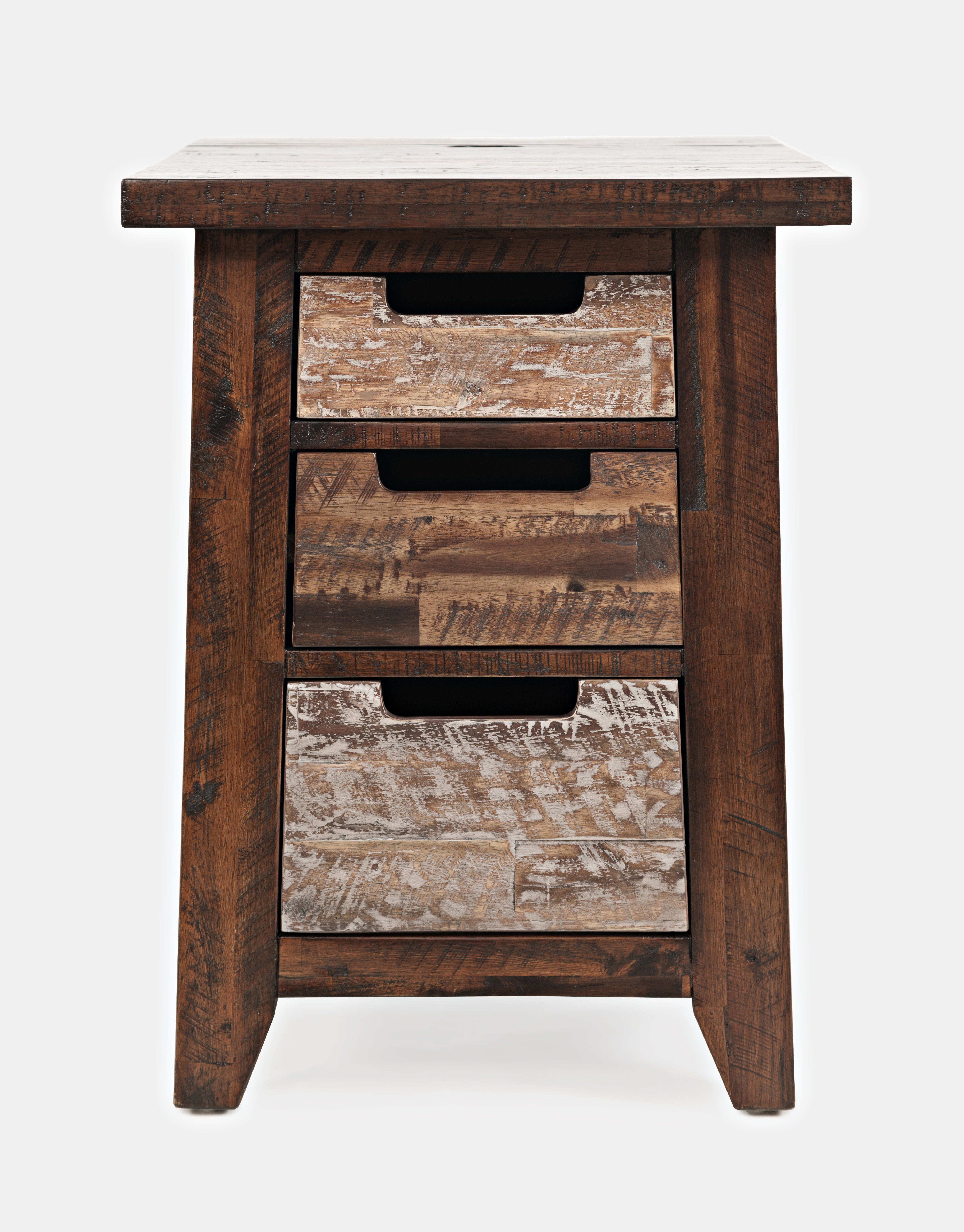 Jofran Living Room Chairside Table With Power 1600 8 Steinberg S Furniture Peru Il