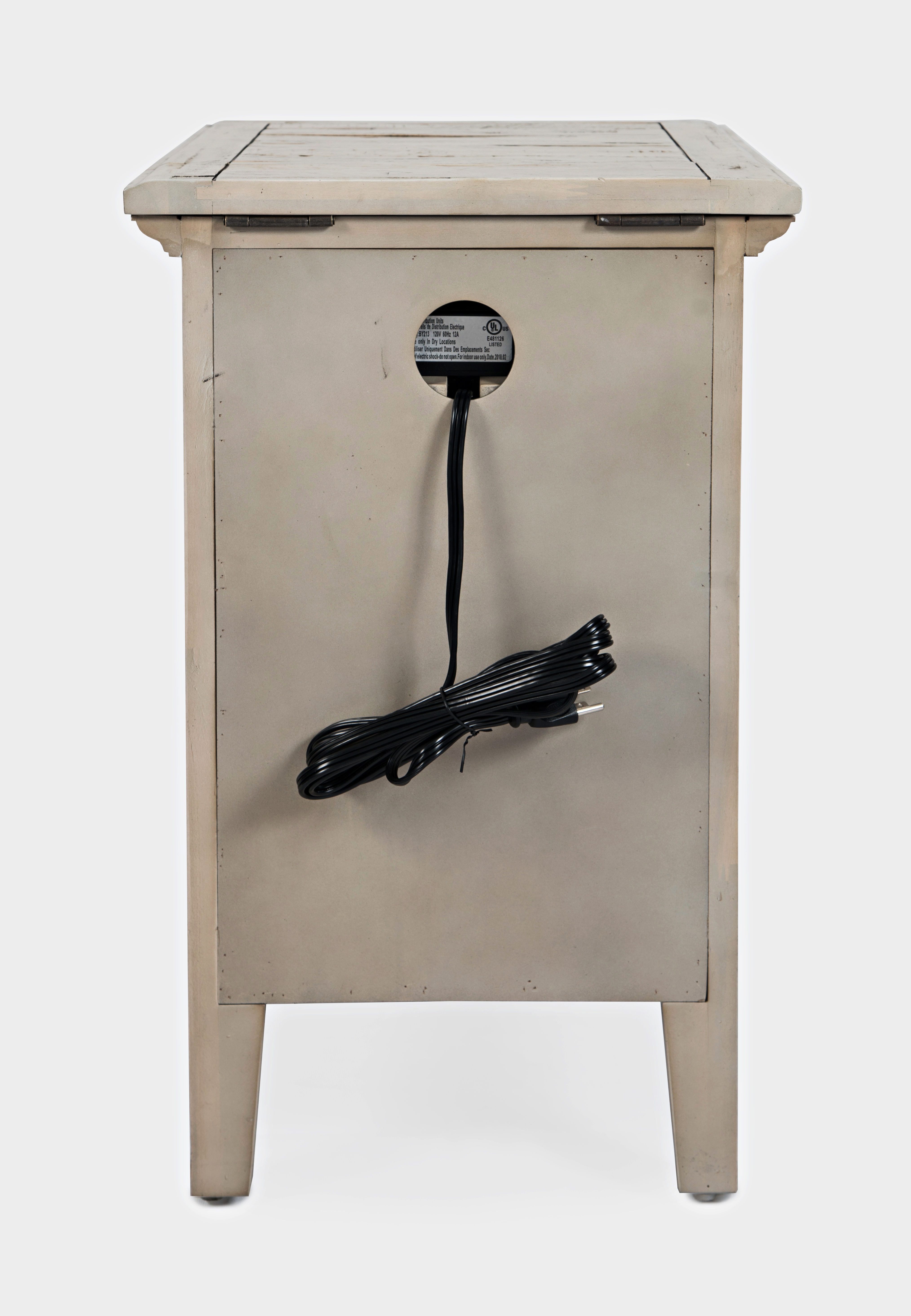 Jofran Living Room Rustic Shores Power Chairside Table 1610-22