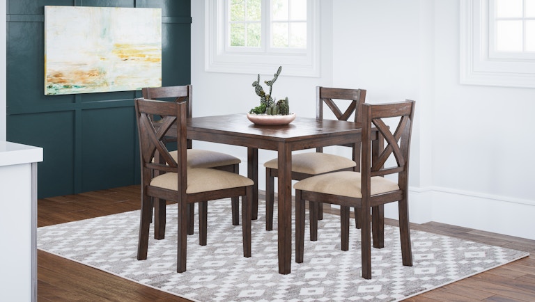 Jofran Casual Dining Walnut Creek Dining 5 Pack - Table with (4) Chairs  1875 - Gardner Outlet