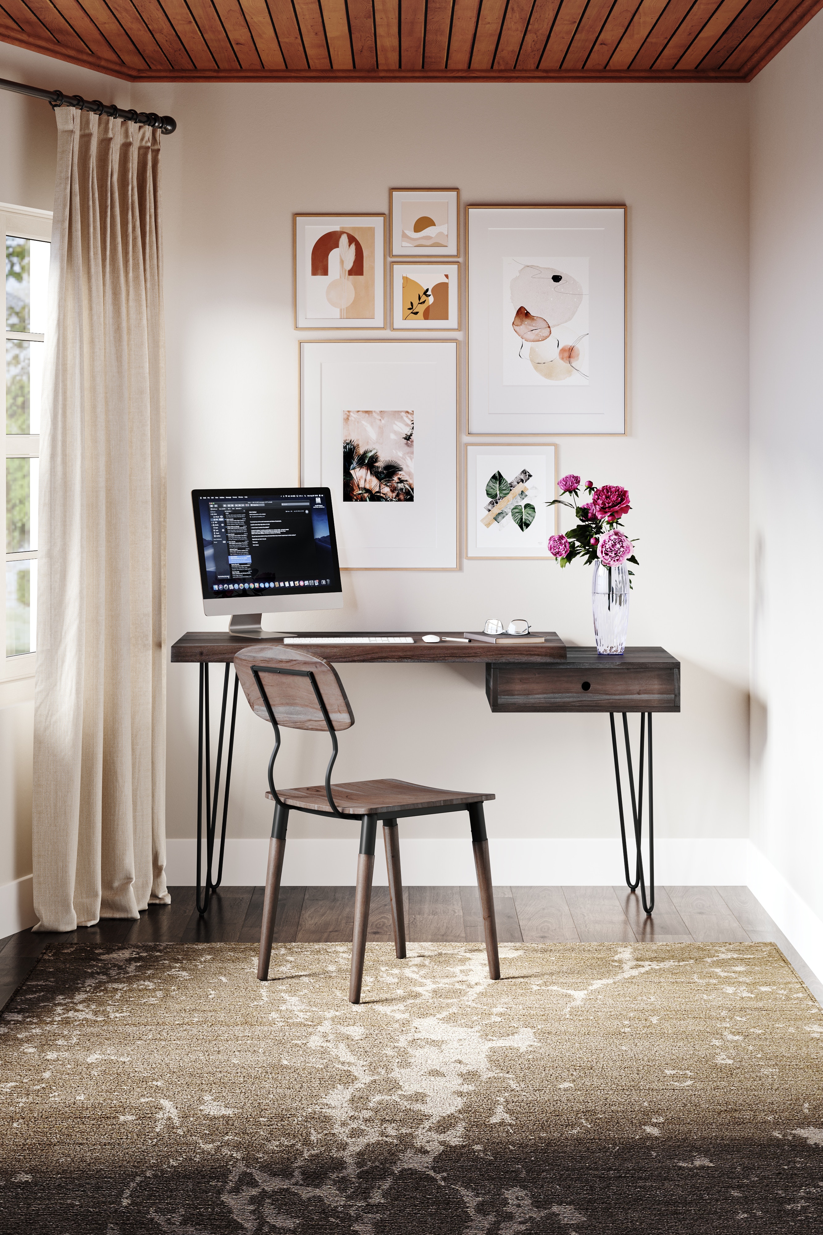 Jofran Home Office Nature's Edge Desk - Slate 1980-5422