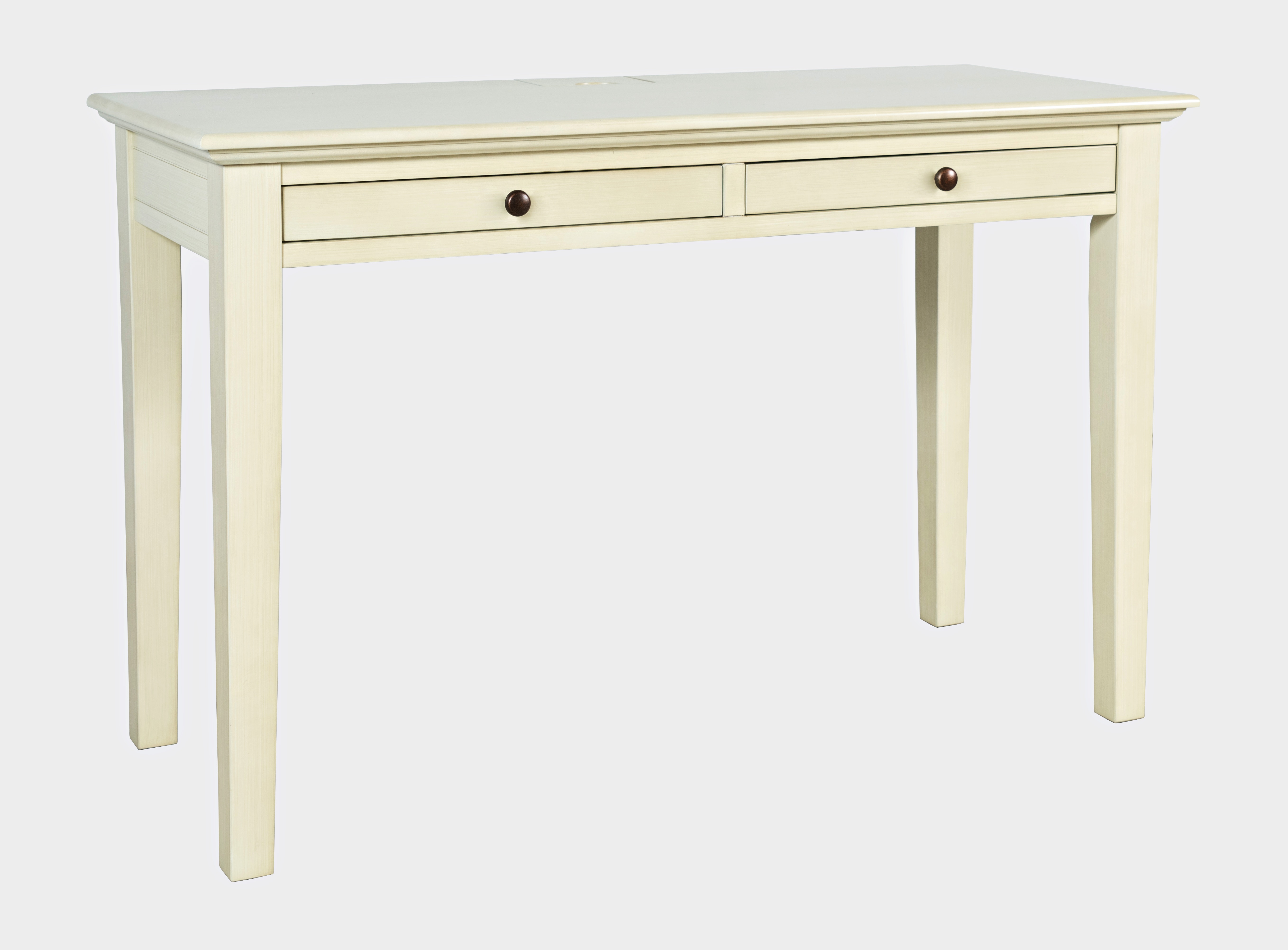 cream wood desk