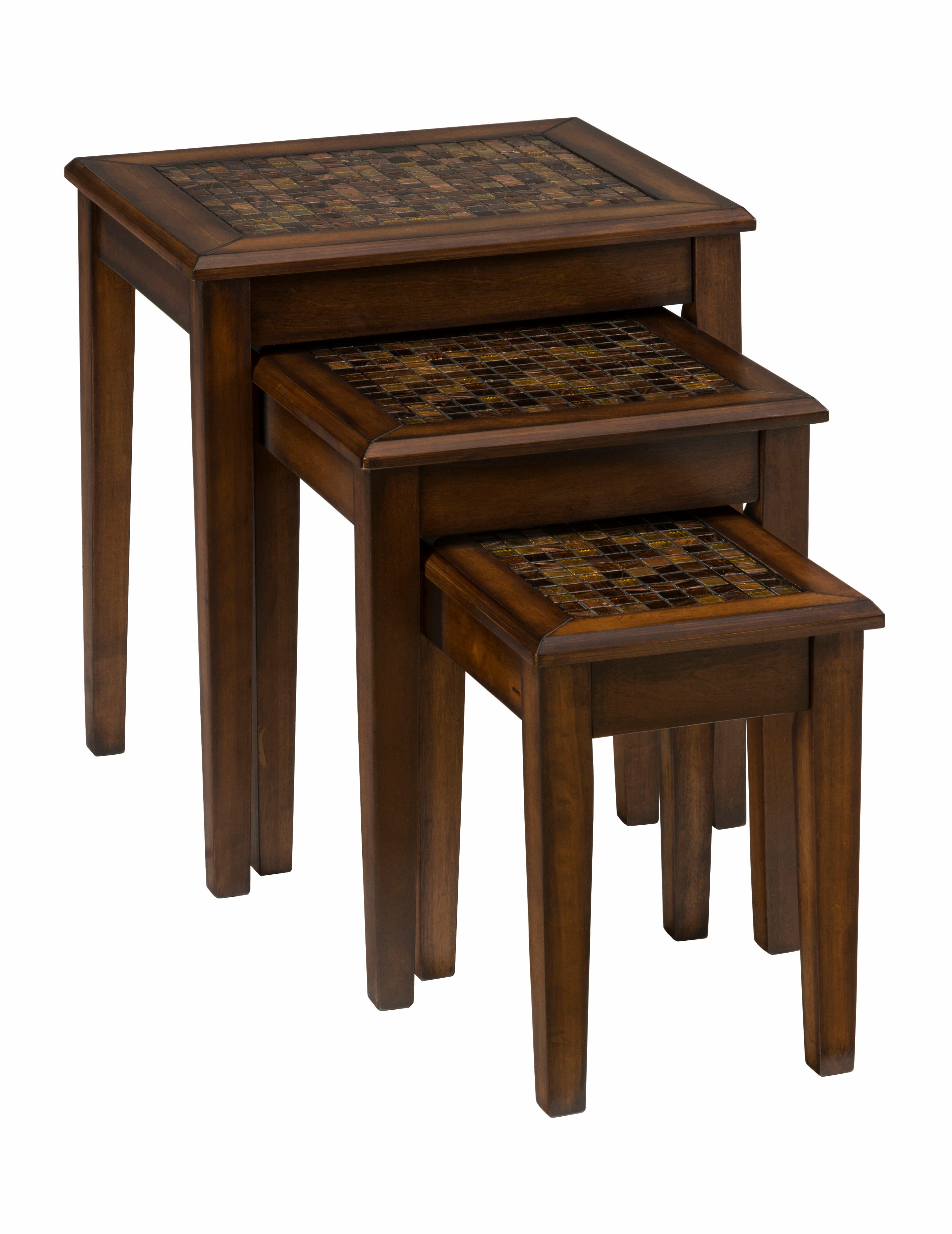 mosaic tile nesting tables