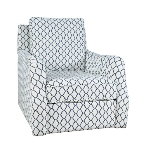 Jofran Kennedy Swivel Accent Chair - Navy 