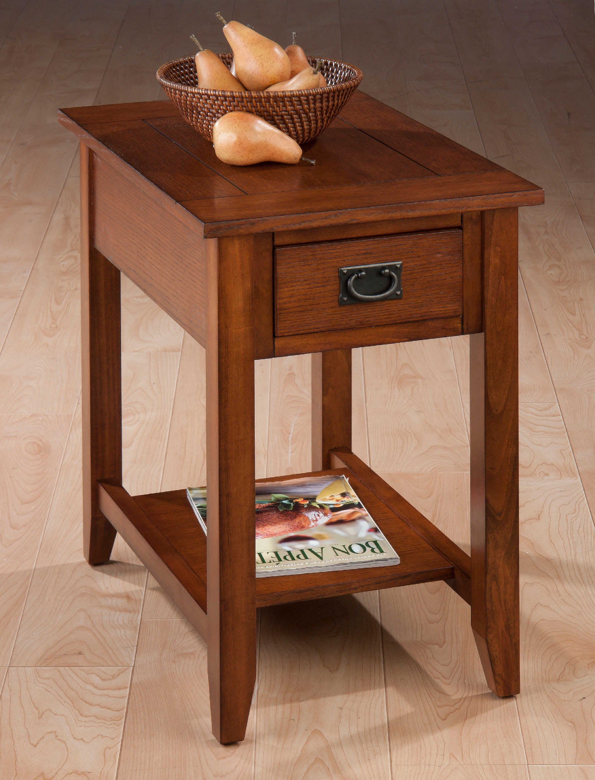 mission style chair side table