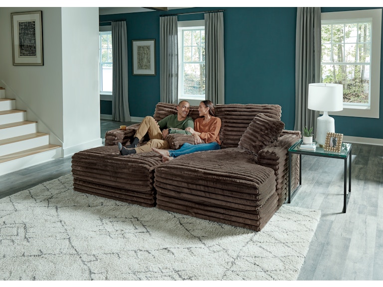 Jackson Furniture 304509-Comfrey Chocolate Sectional 3045-Chocolate Sectional