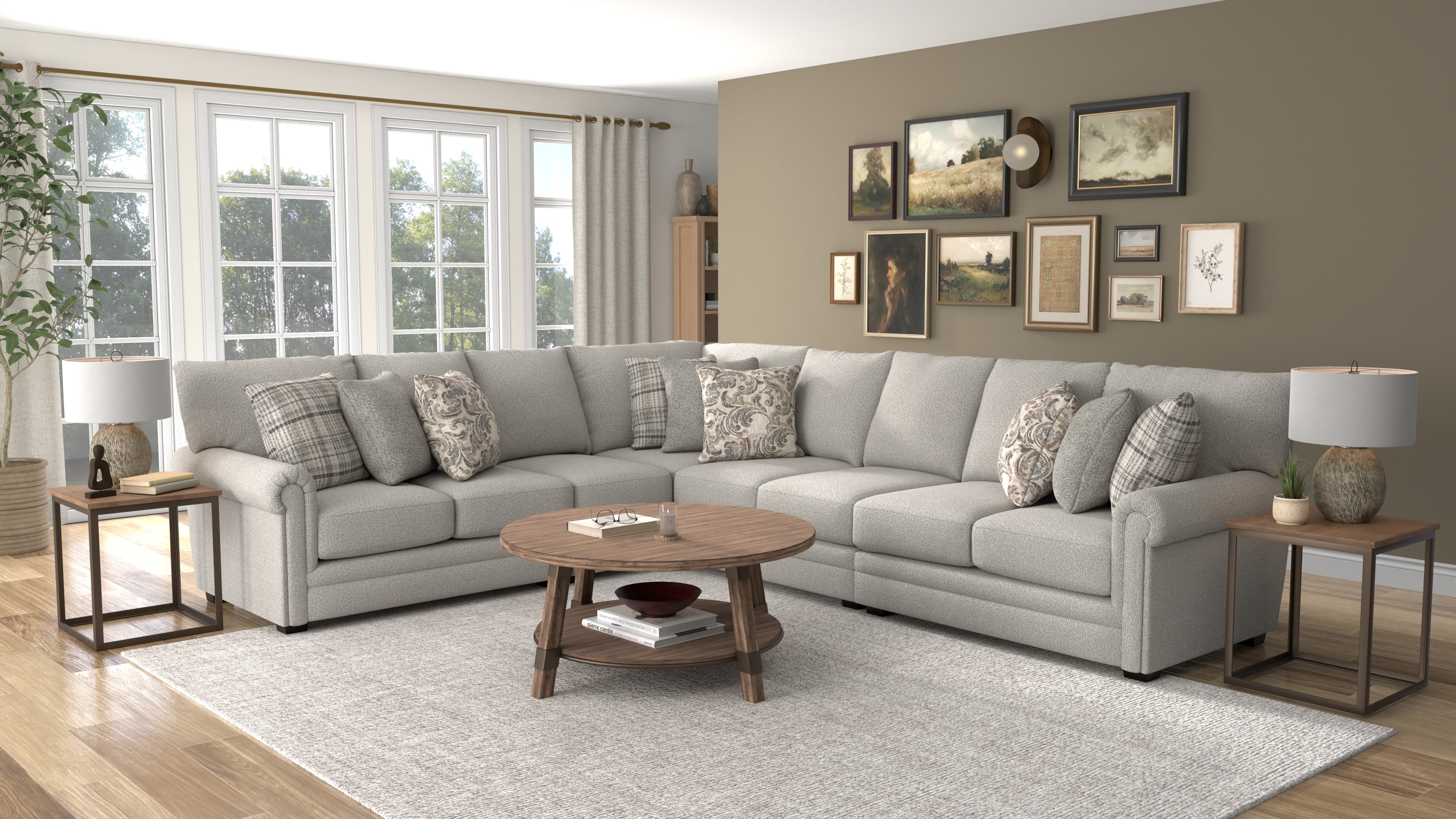 Jackson Furniture Living Room Livingston Sectional 3345-Sectional