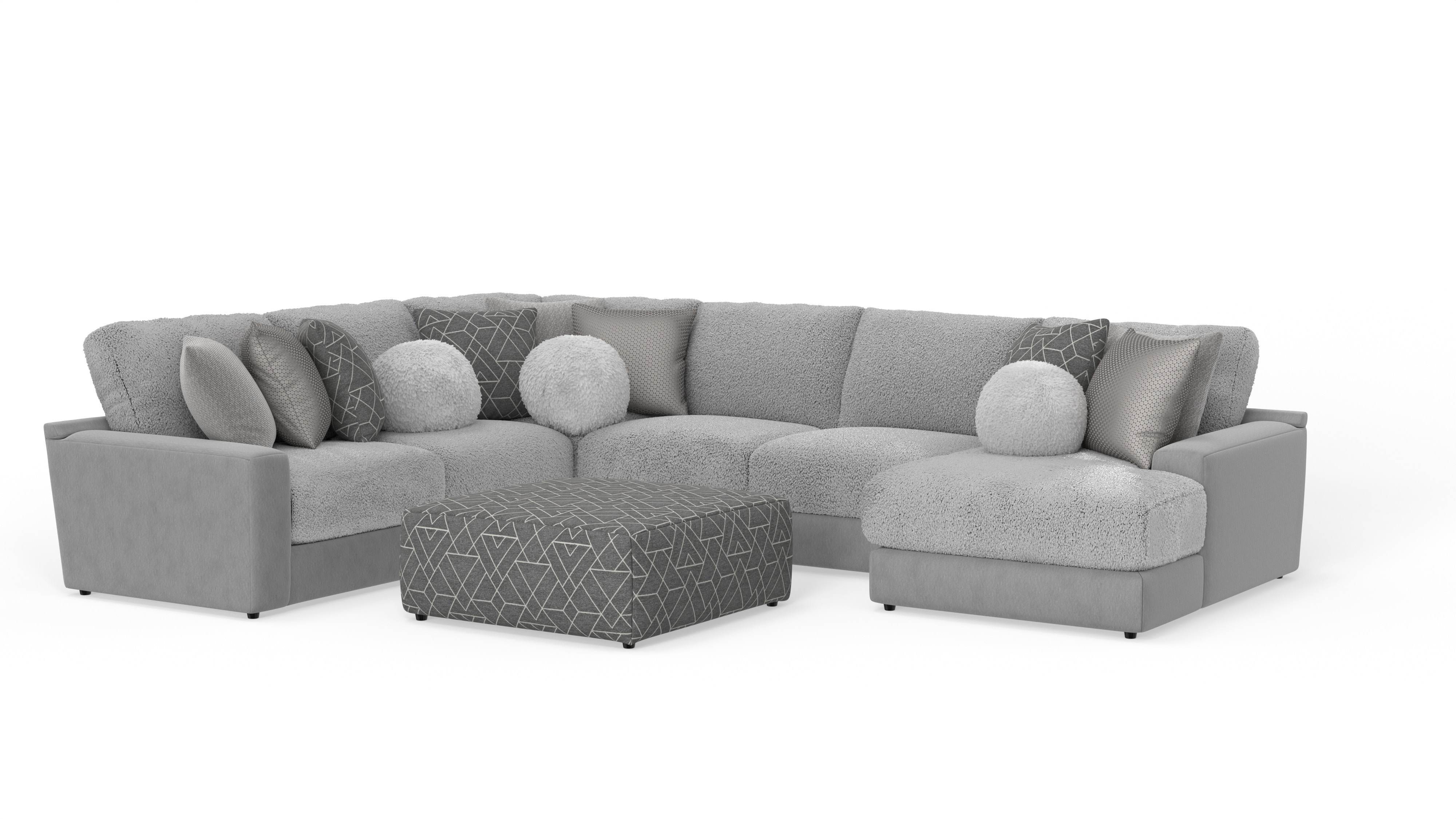 Jackson Furniture Living Room Canyon Sectional 4047-Umber