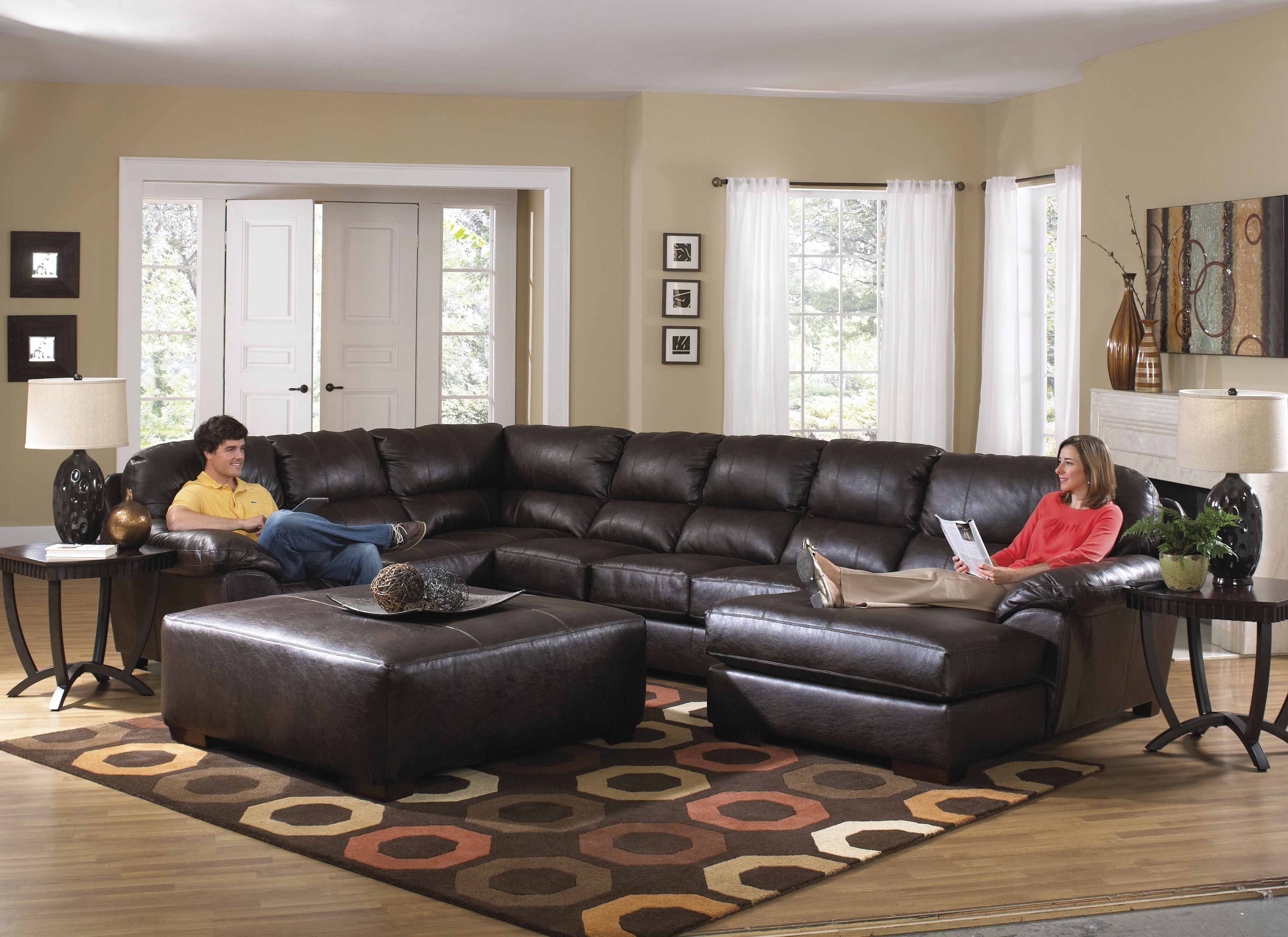 Jackson Furniture Living Room 4243Sectional Gardner Outlet Furniture