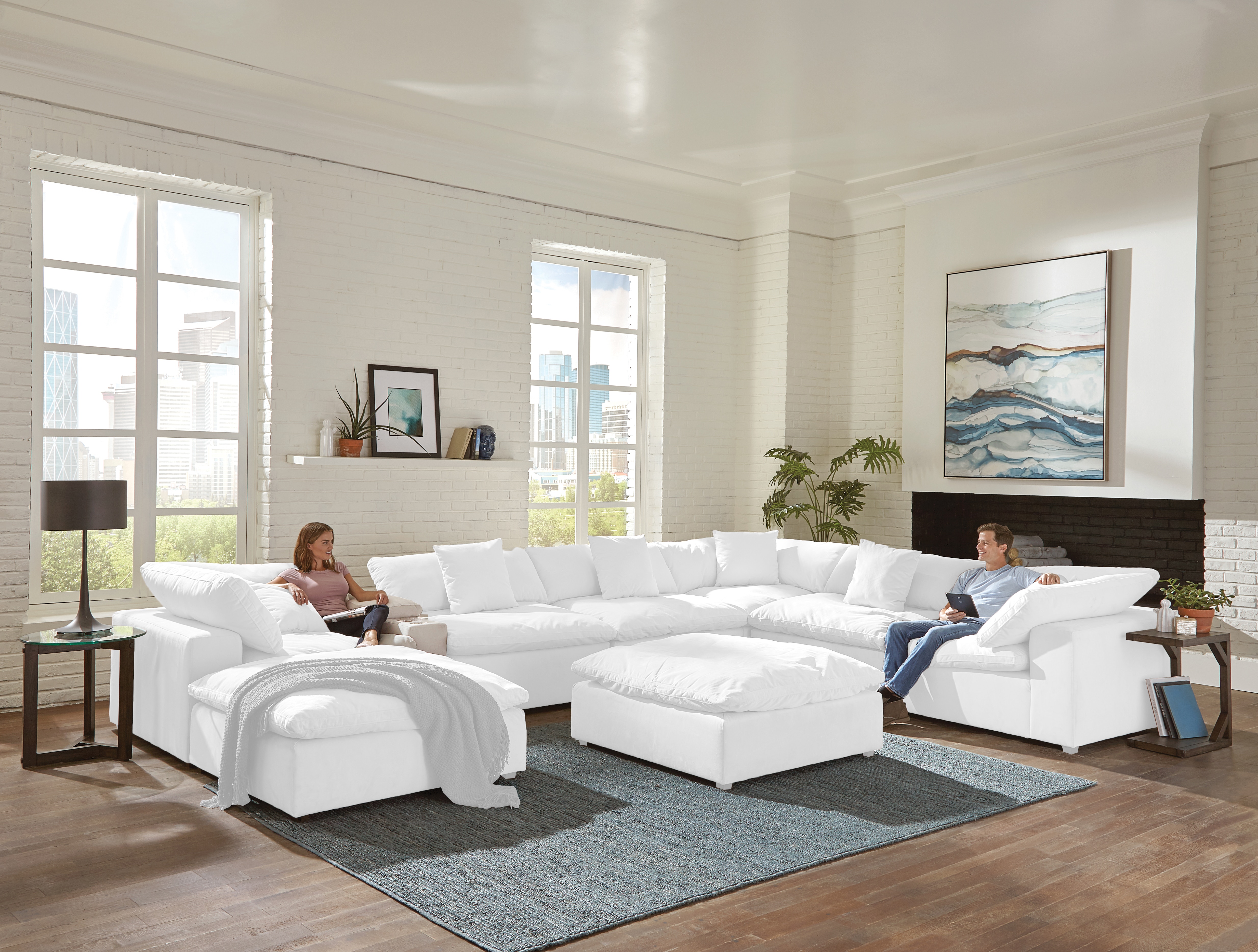 Posh porcelain modular sectional by outlet jackson