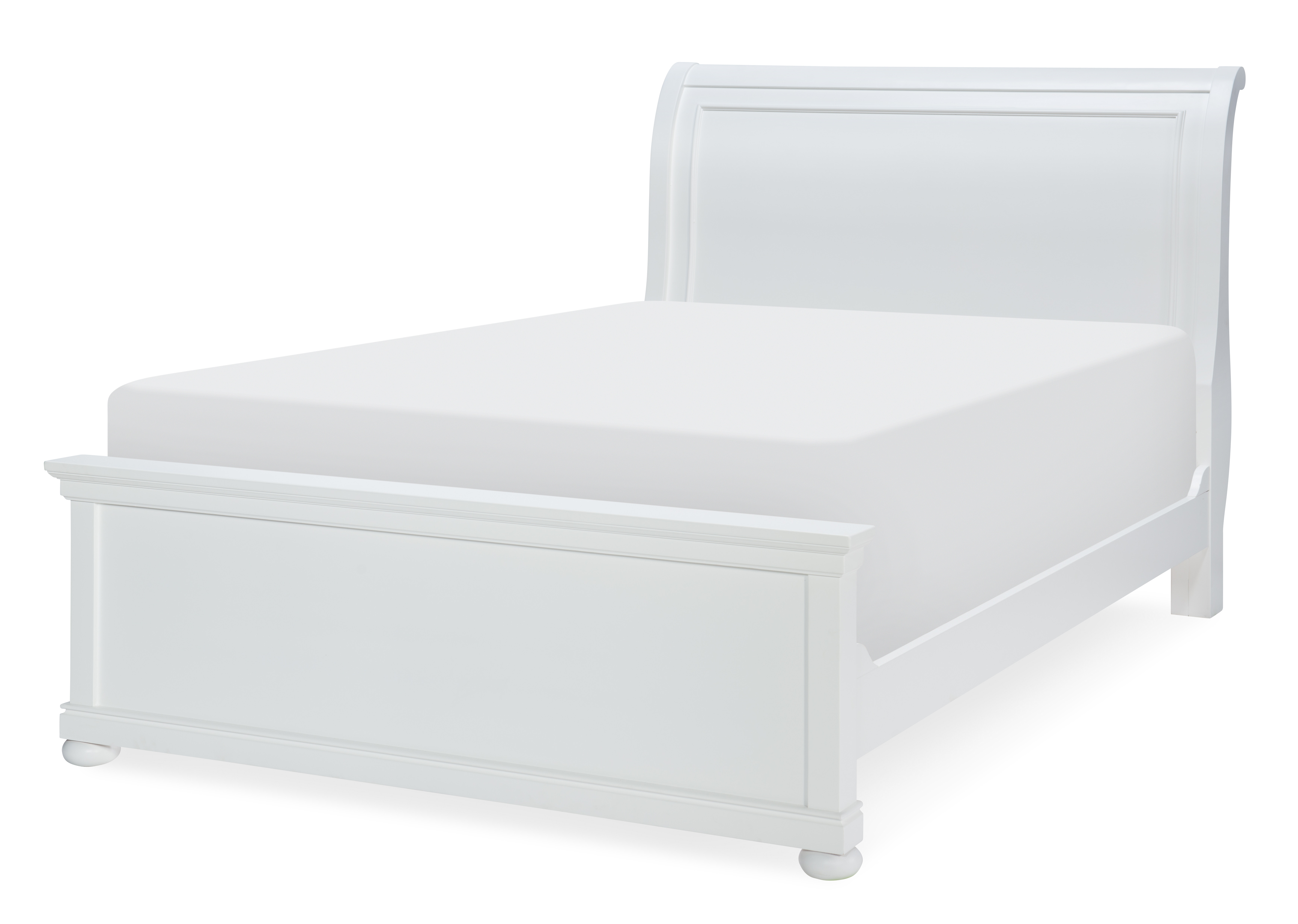 Kids white hot sale sleigh bed