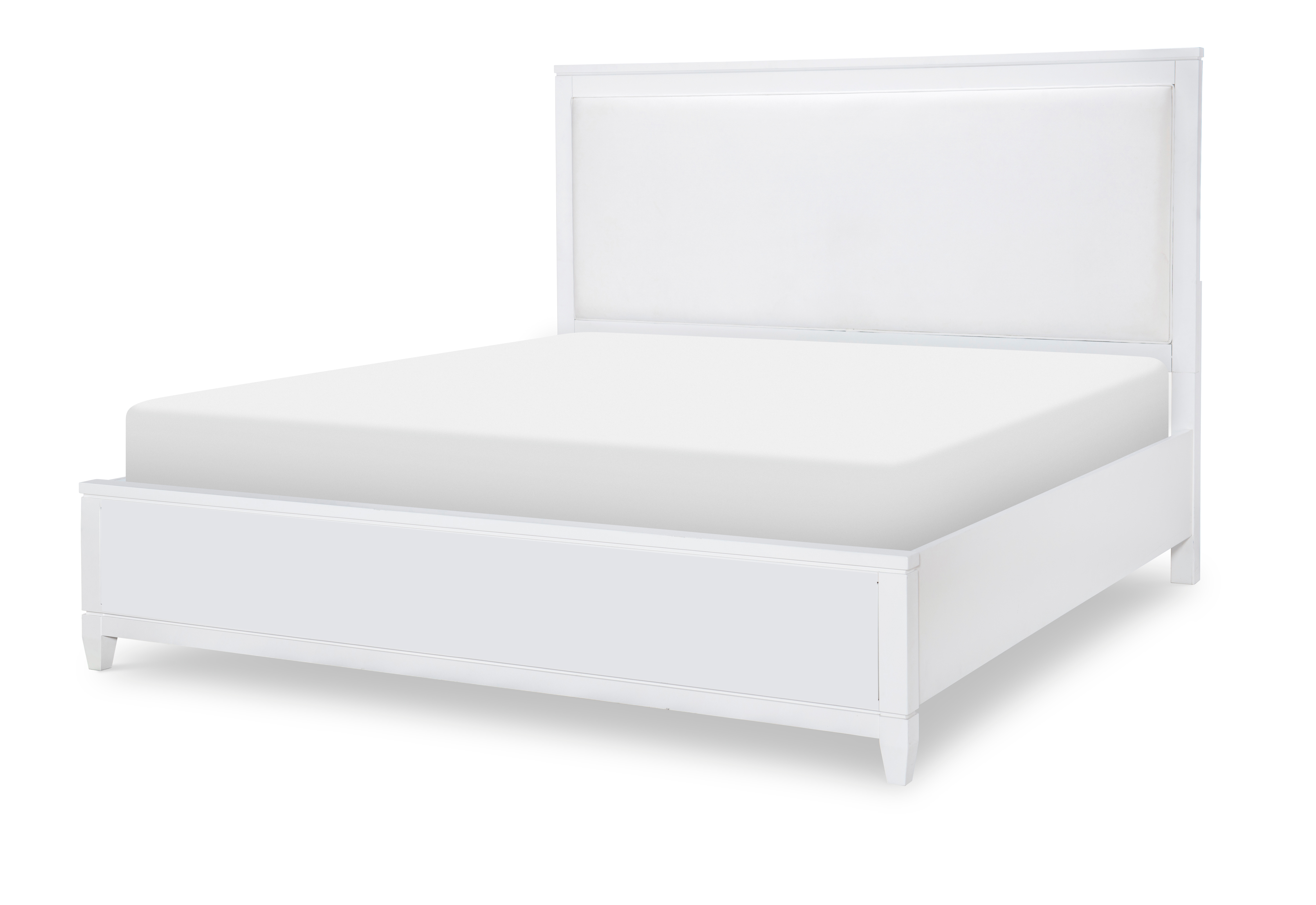 Legacy Classic Kids Summerland White Complete Upholstered Bed Queen 50 White Finish 1160-4205K