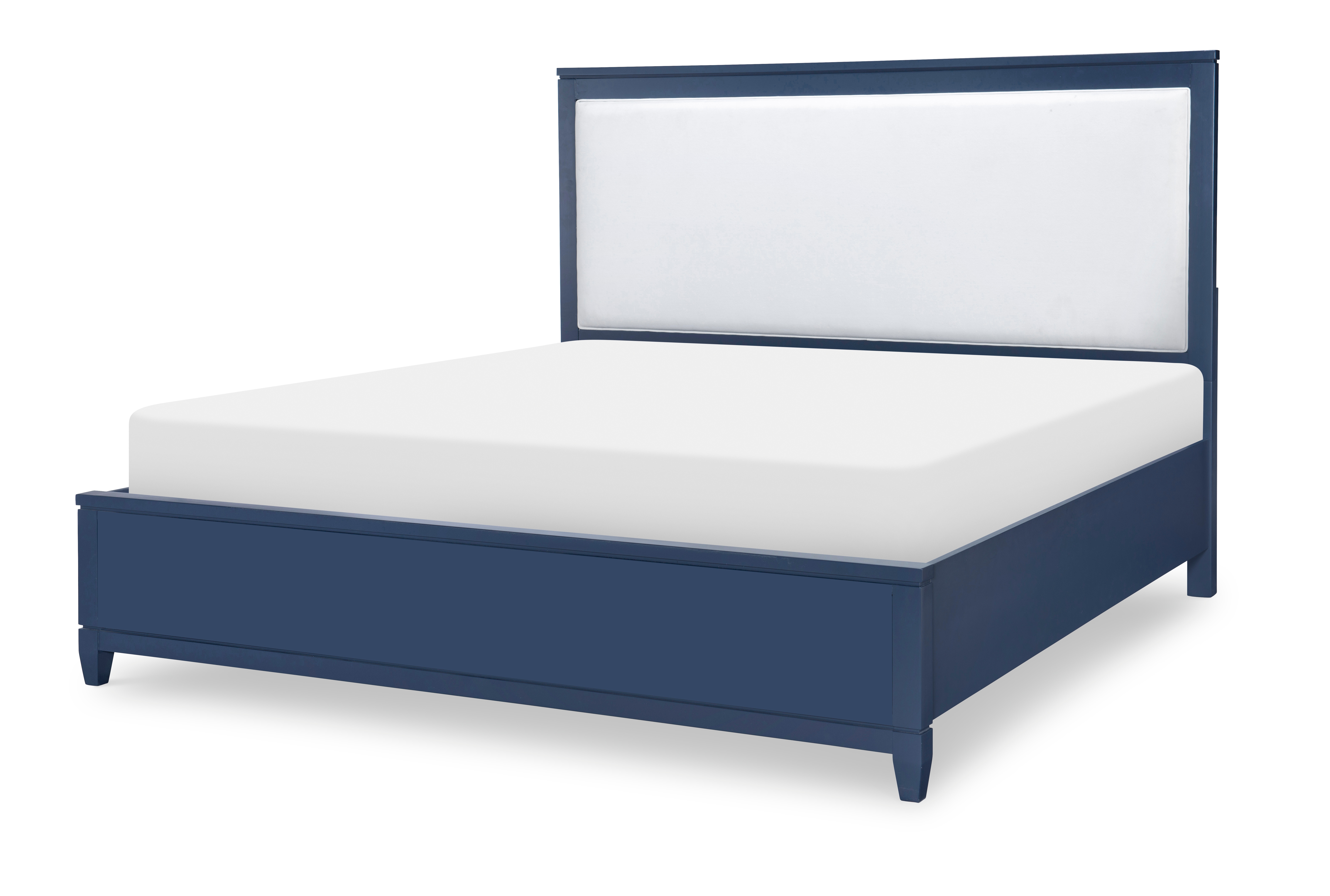 Legacy Classic Kids Summerland Inkwell Complete Upholstered Bed Queen 50 Blue Finish 1162-4205K