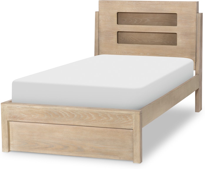 Legacy Classic Kids District - Weathered Oak District - Weathered Oak Complete Panel Bed Twin 2800-4103K