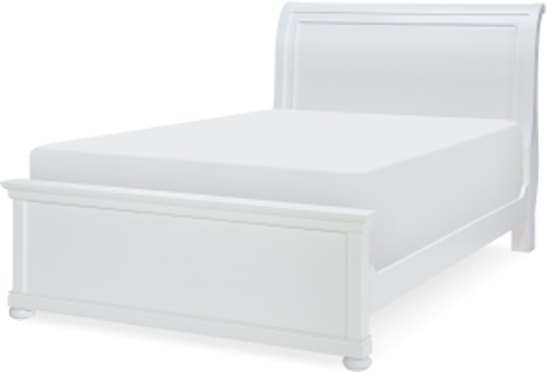 Legacy Classic Kids Canterbury 2.0 White Canterbury 2.0 White Complete Sleigh Bed Queen 3815-4305K
