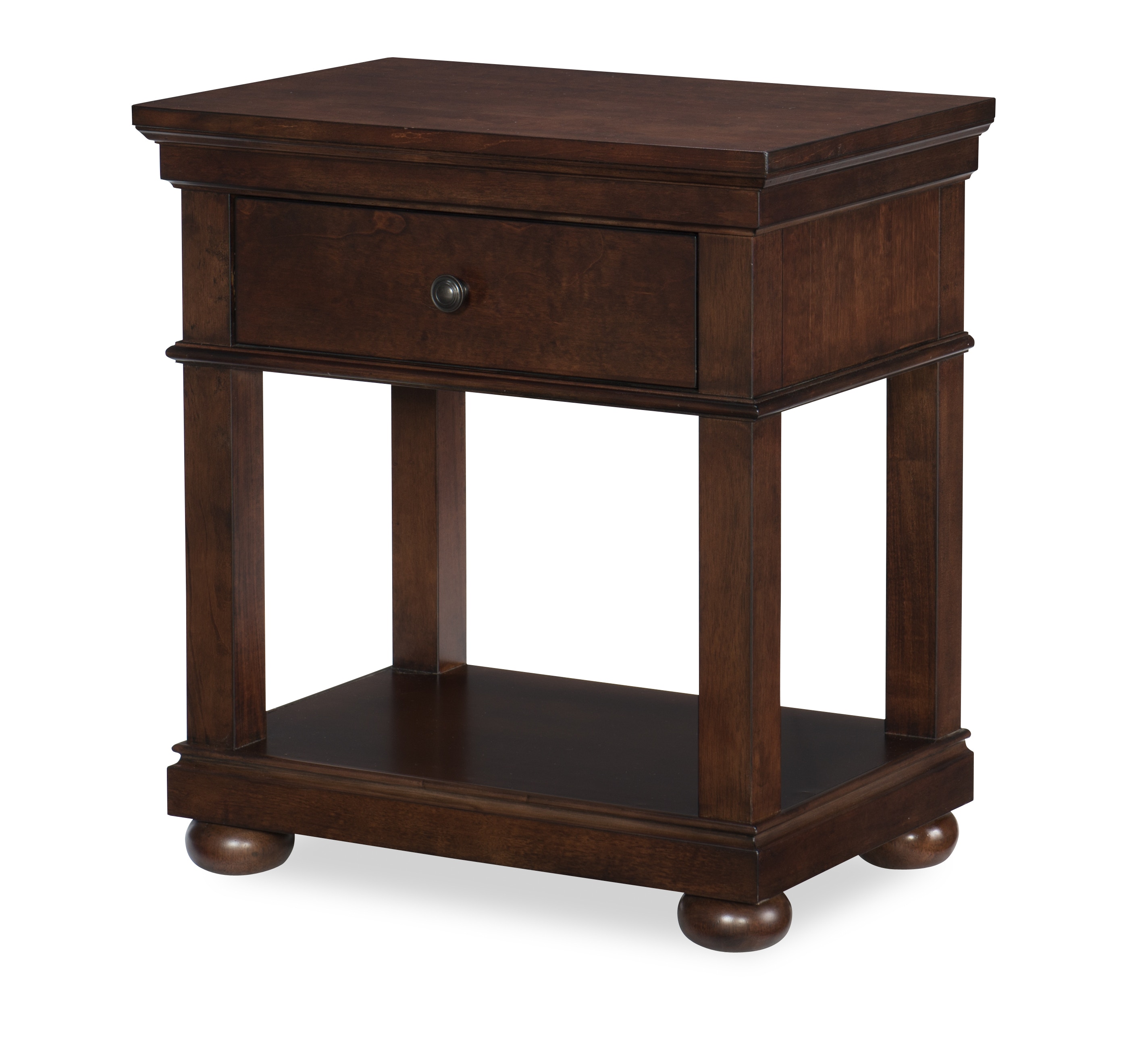 Dark cherry bedside table online