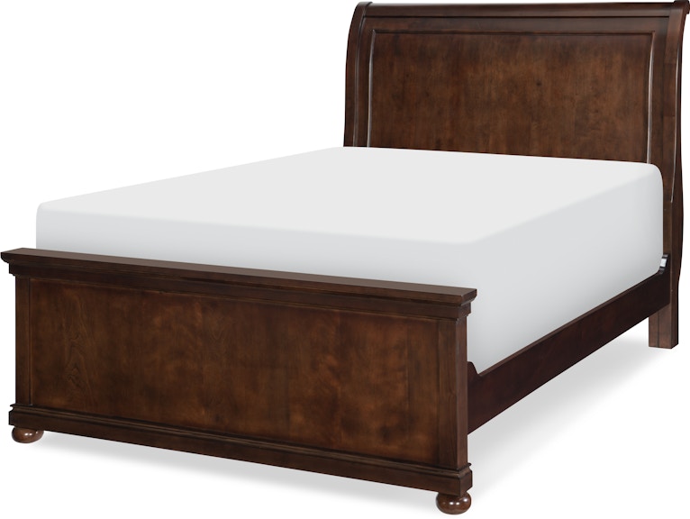 Legacy Classic Kids Canterbury Cherry Canterbury Cherry Complete Sleigh Bed F 46 Cherry Finish 9814-4304K