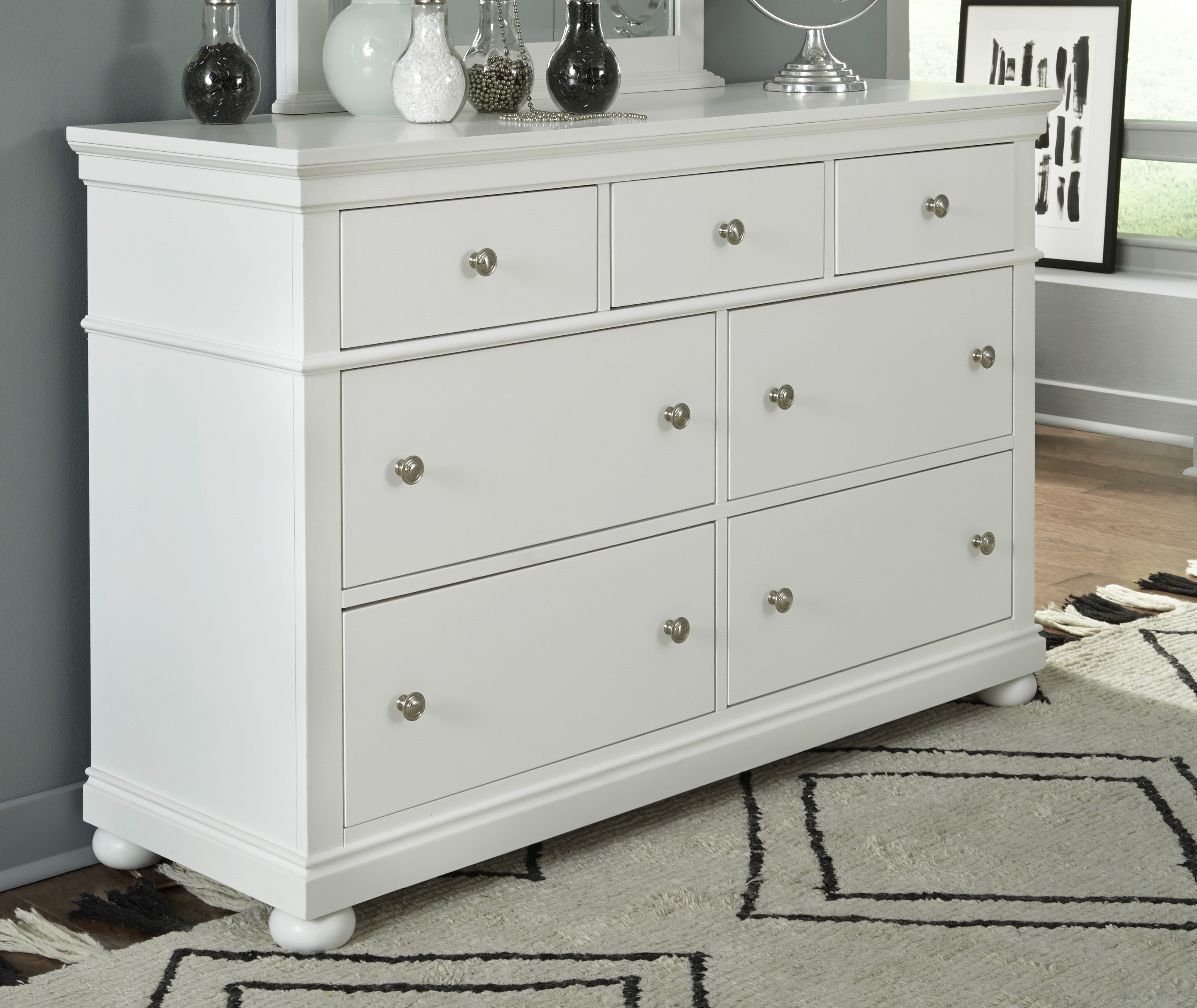 white christmas dresses Butler Lark 6 Drawer White Dresser main image 1