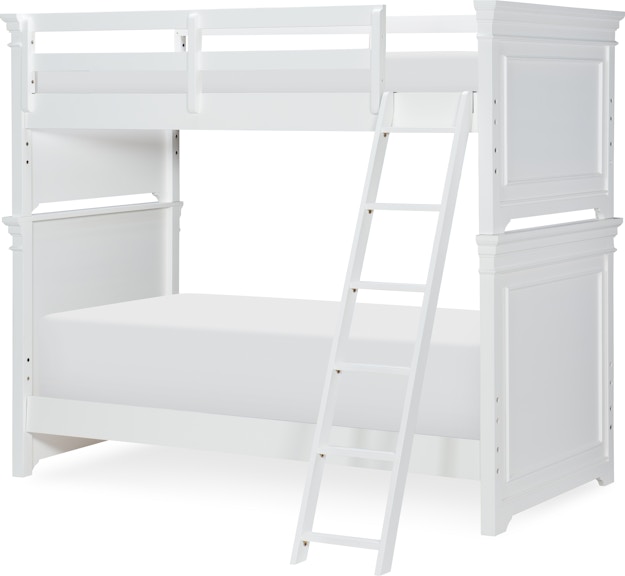 Legacy Classic Kids Canterbury White Canterbury White Complete Twin Over Twin Bunk 33 33 White Finish 9815-8110K