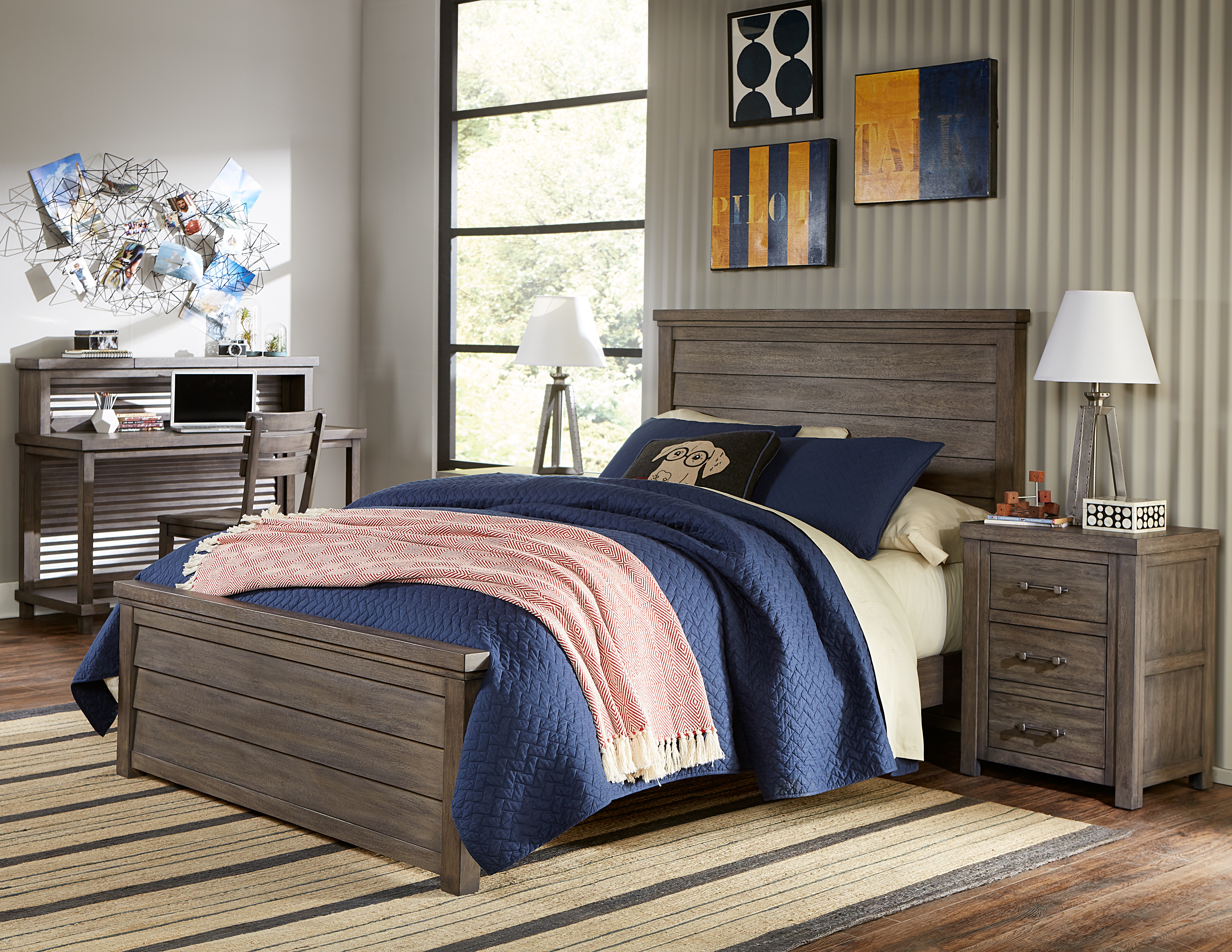 Legacy Classic Kids Bedroom Bunkhouse Complete Louvered Panel Bed