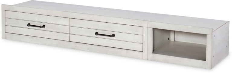 Legacy Classic Kids Summer Camp Gray Summer Camp Gray Underbed Storage Unit White Finish 0833-9300